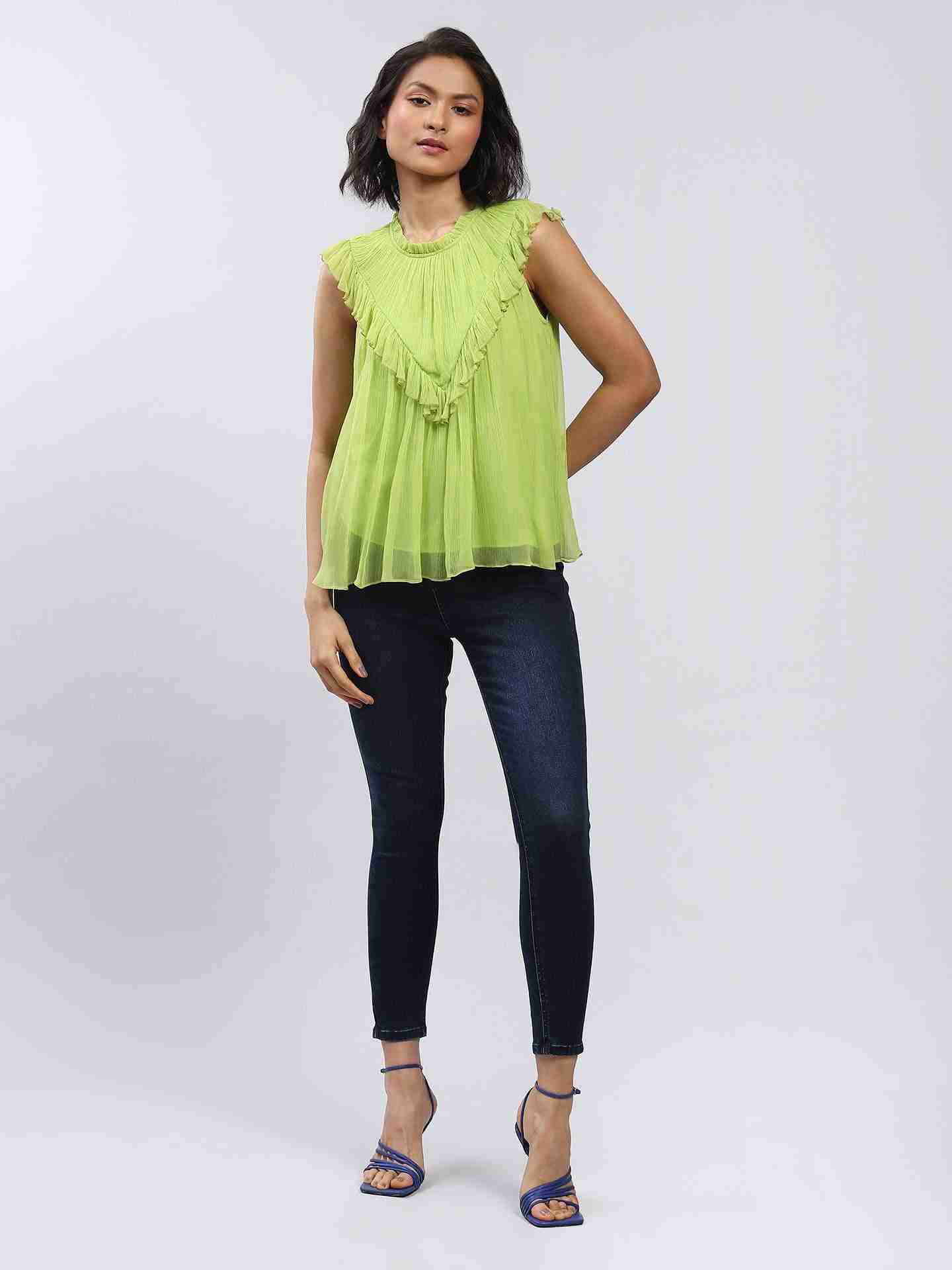 Bright Green Yazmin Top