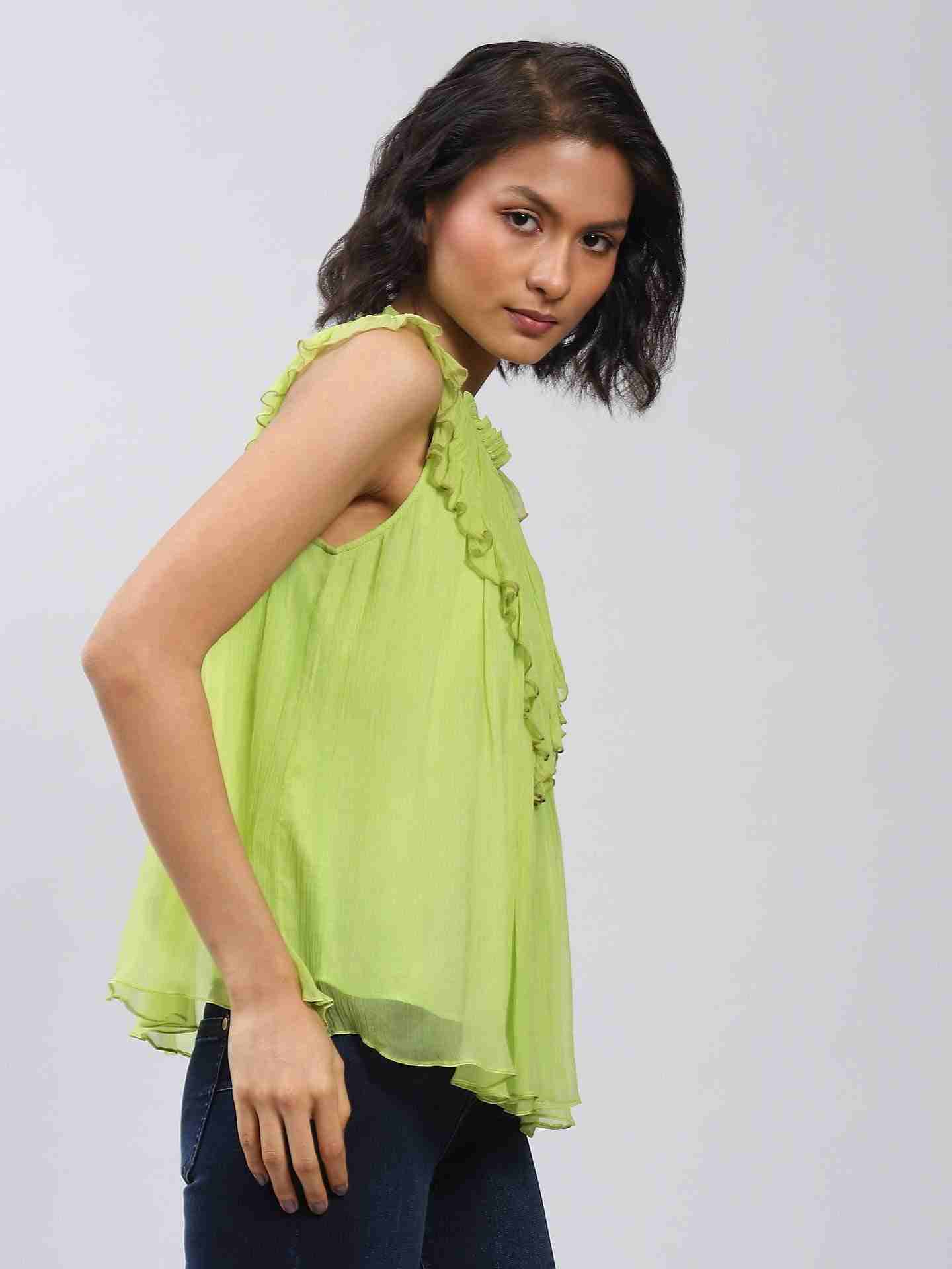 Bright Green Yazmin Top