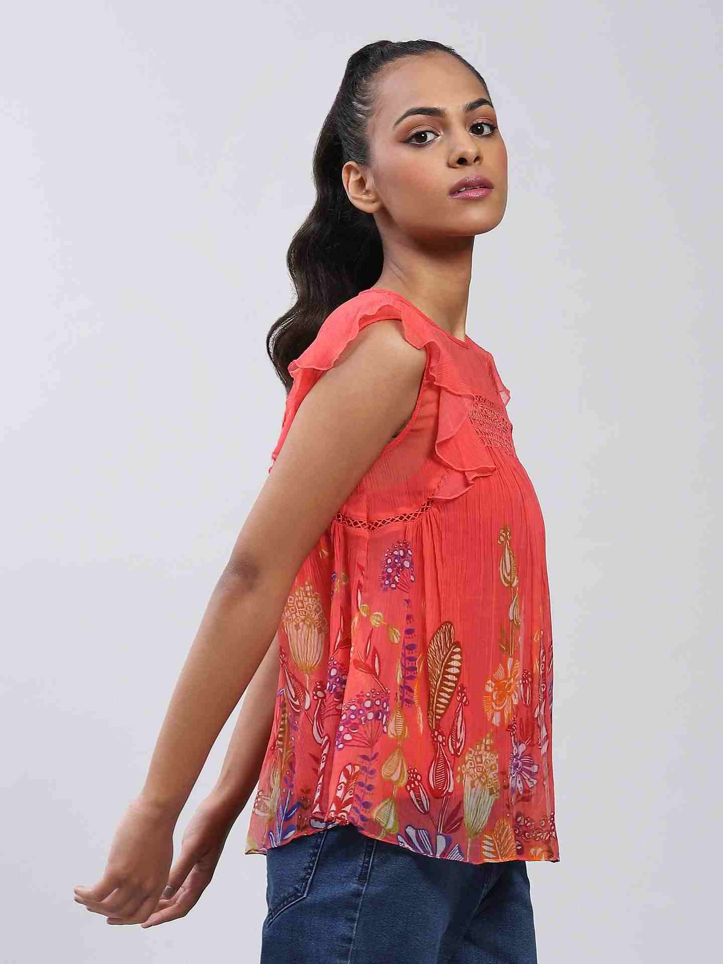 Coral Bluebell Flower Top