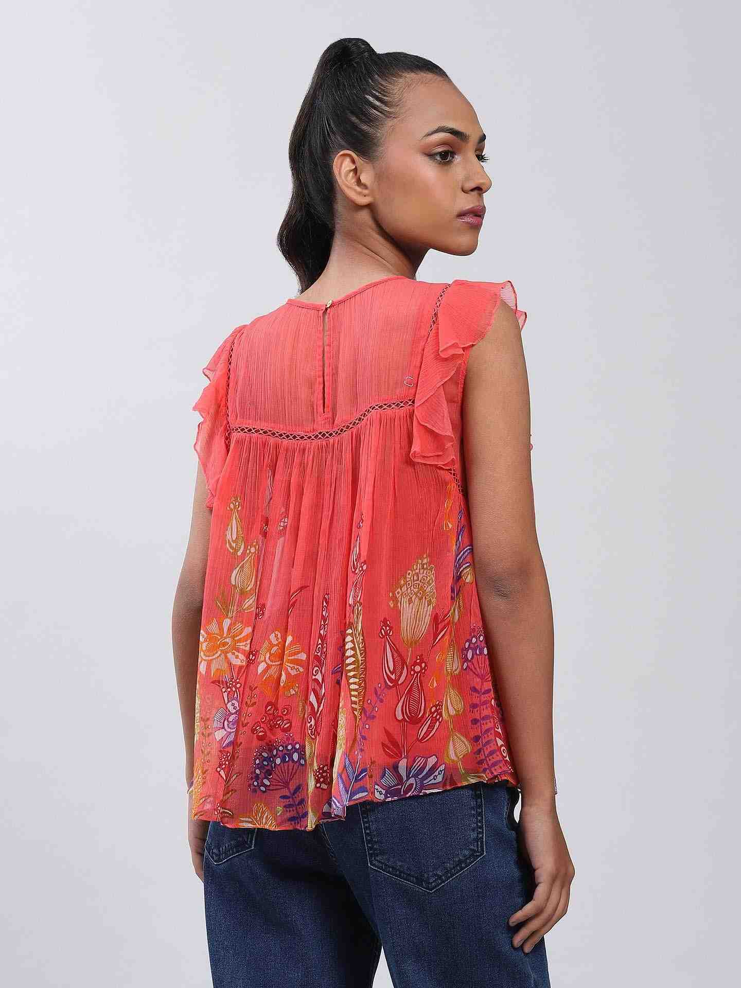 Coral Bluebell Flower Top