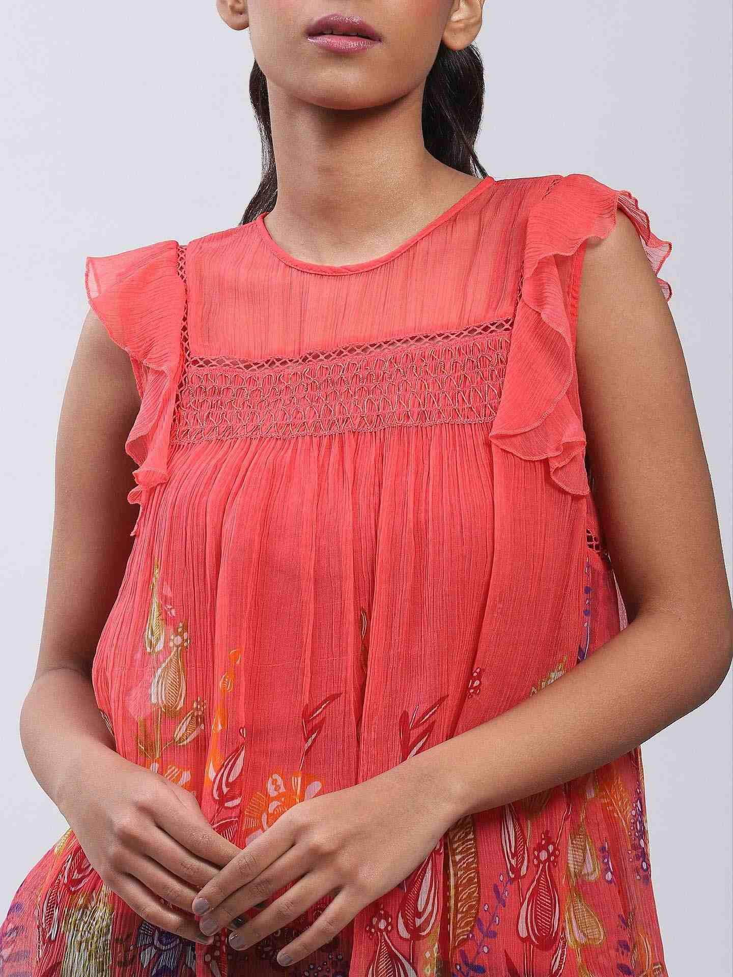 Coral Bluebell Flower Top