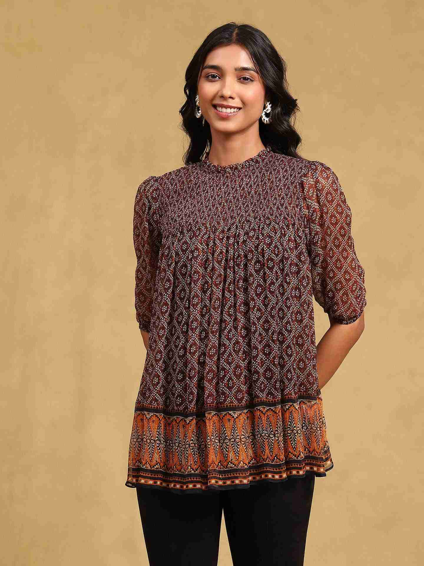 Brown Elliot Top