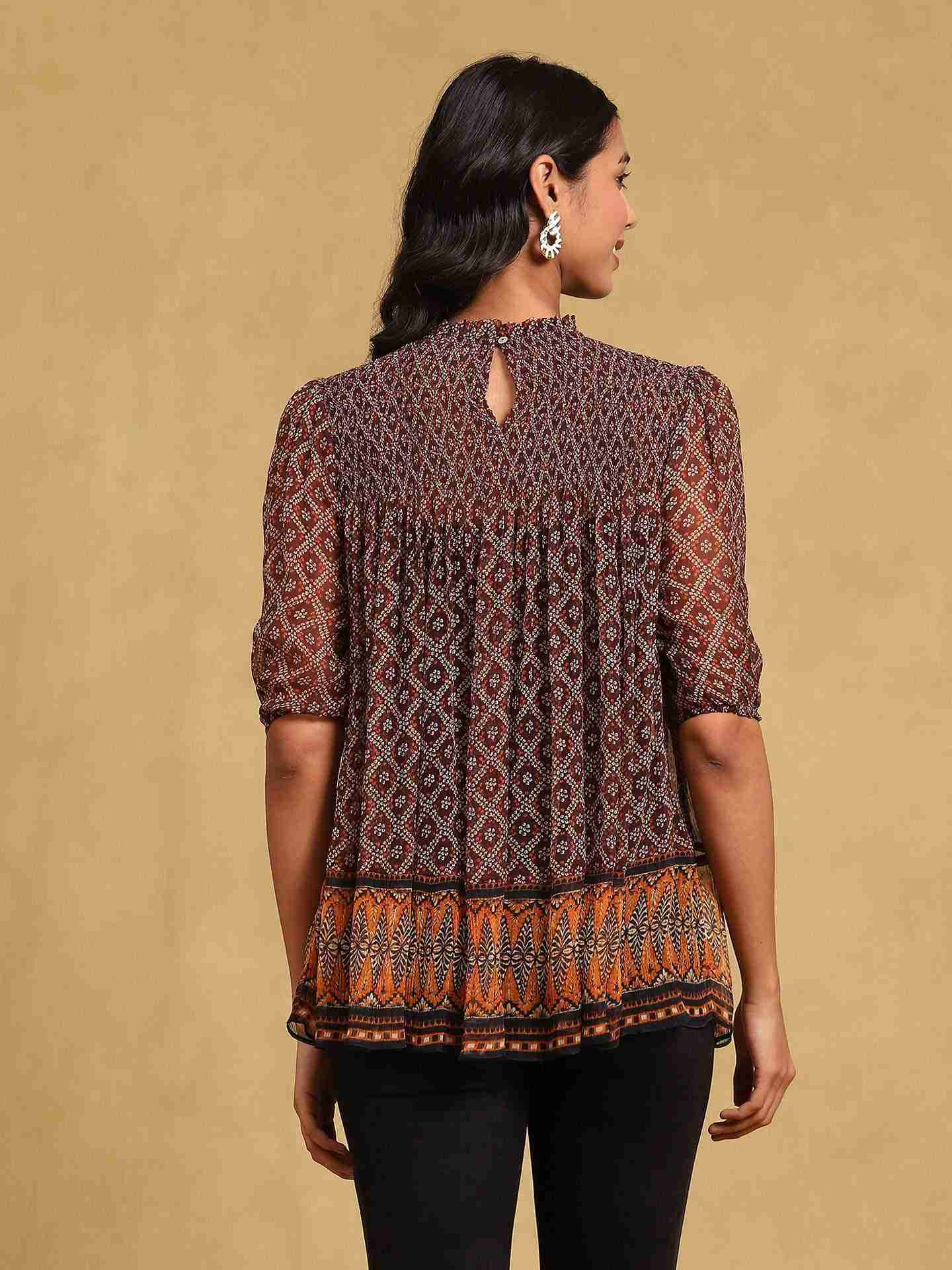 Brown Elliot Top