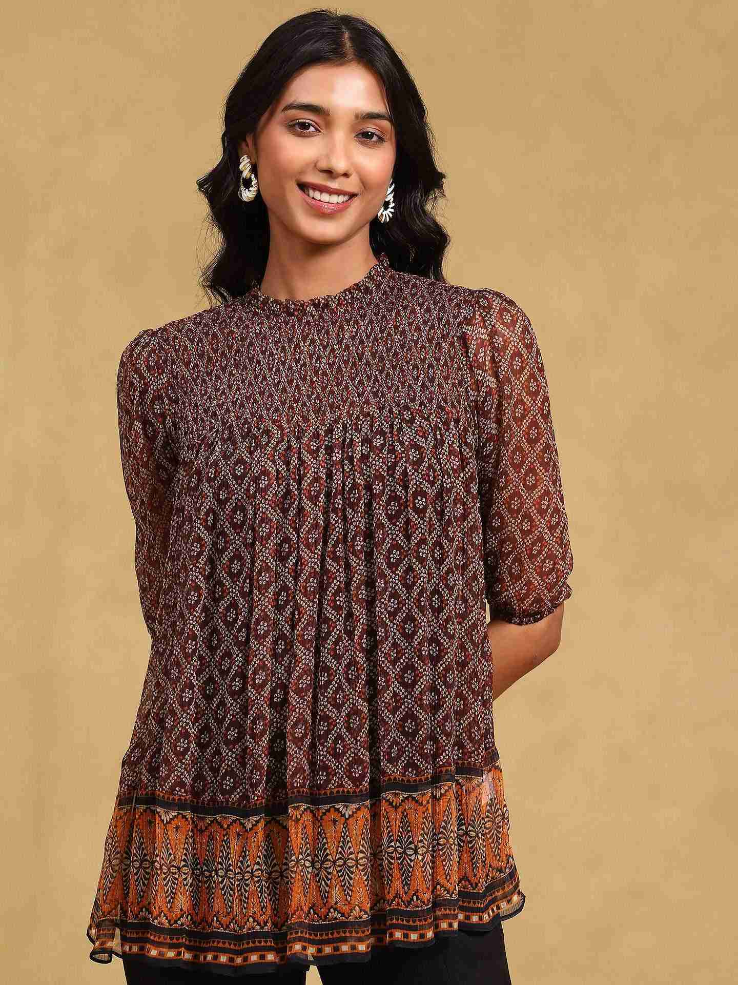 Brown Elliot Top
