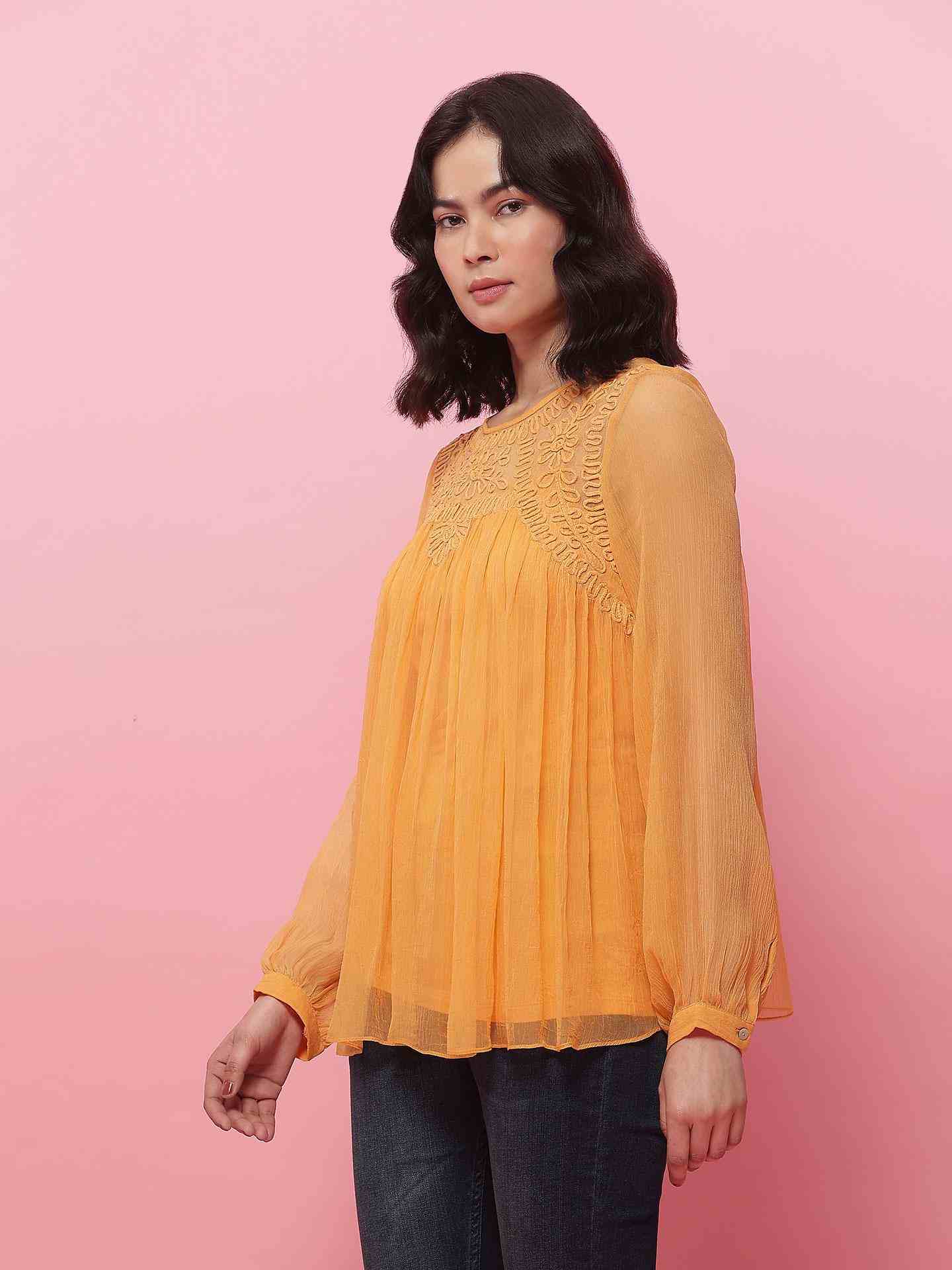 Pastel Orange Calev Tops