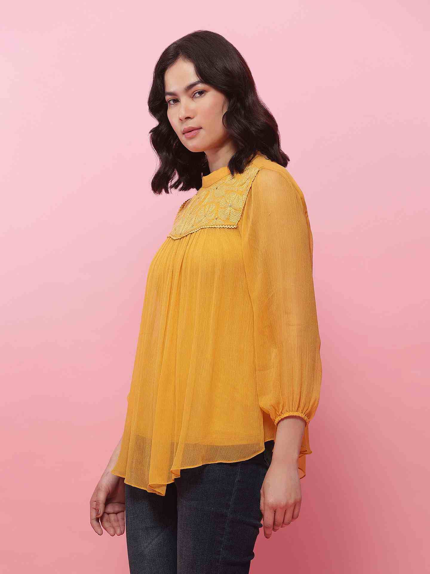 Mustard Alora Tops