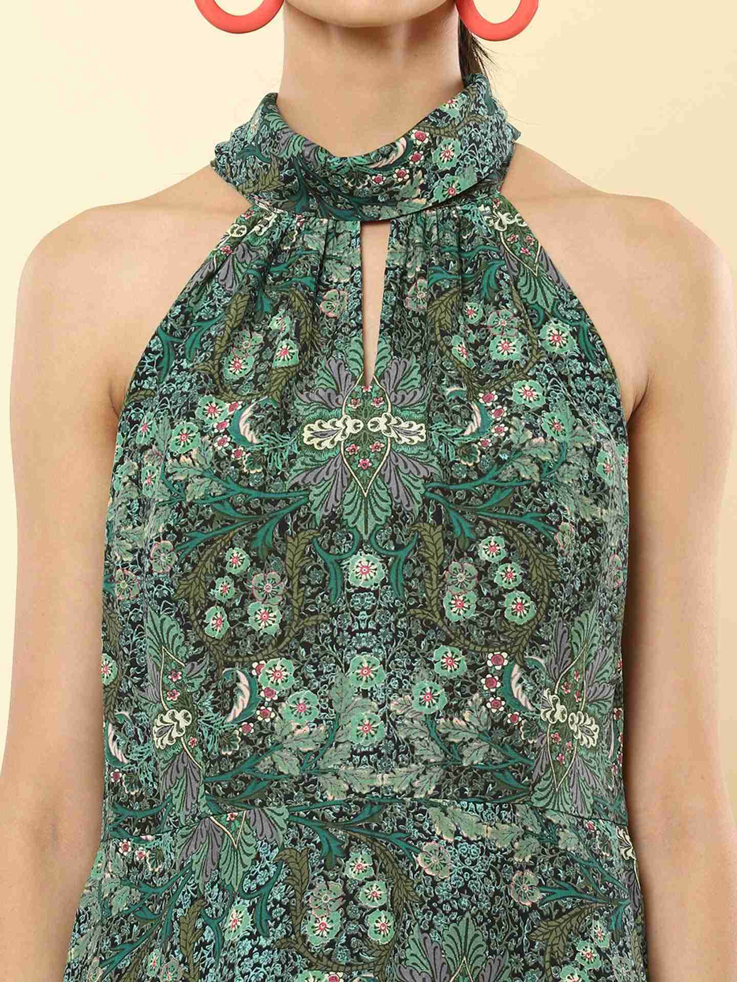 Green Prim Flower Top