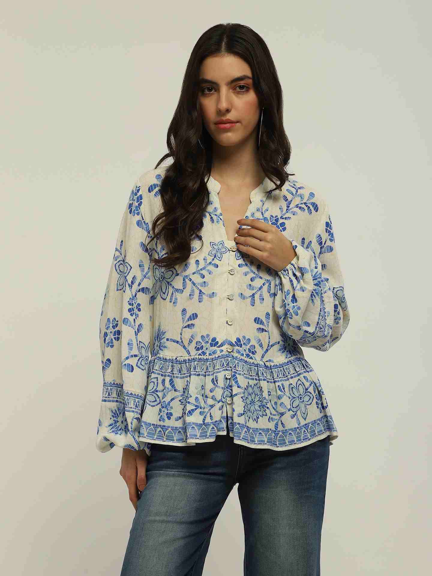White Rosine Top