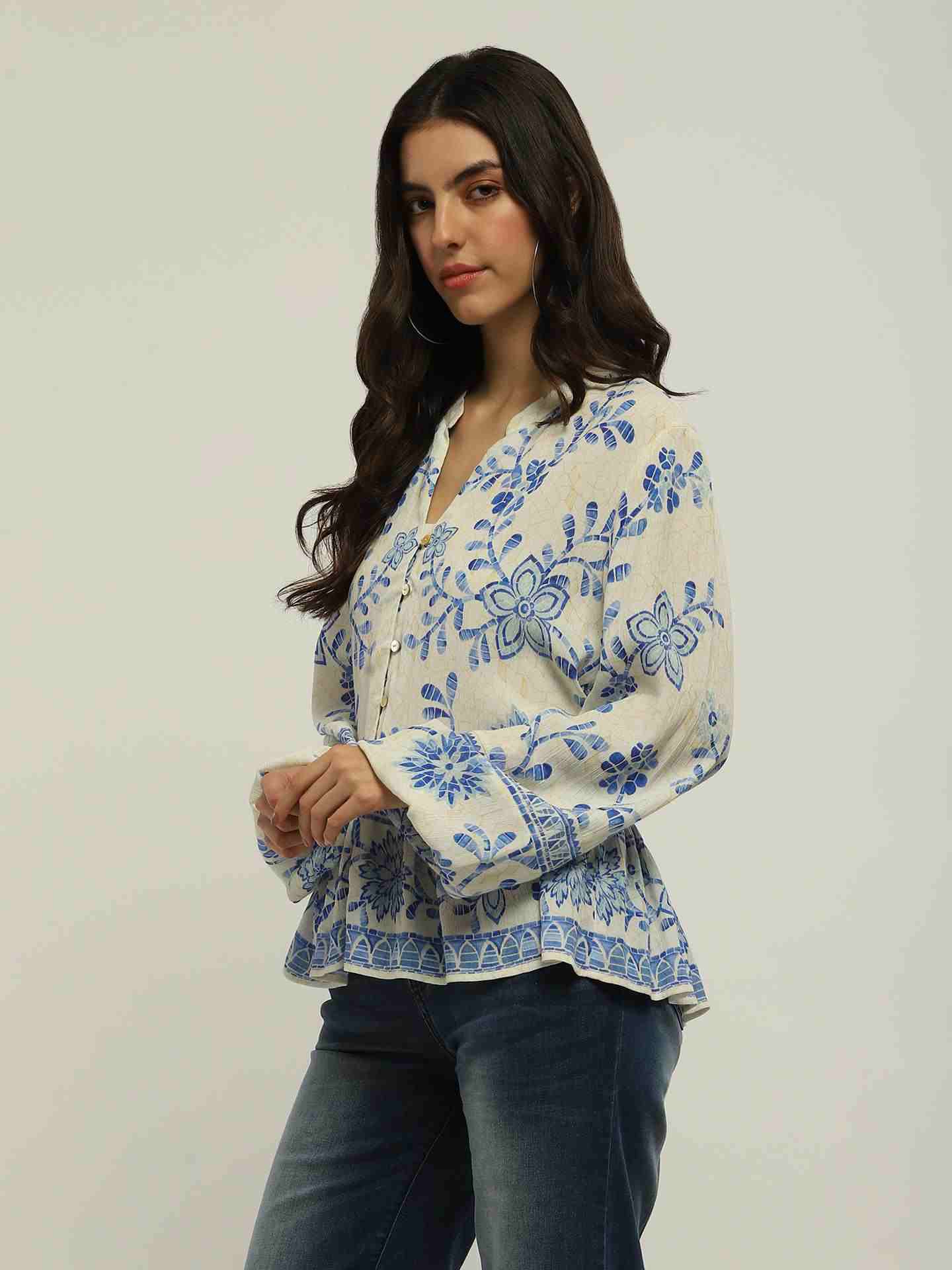 White Rosine Top