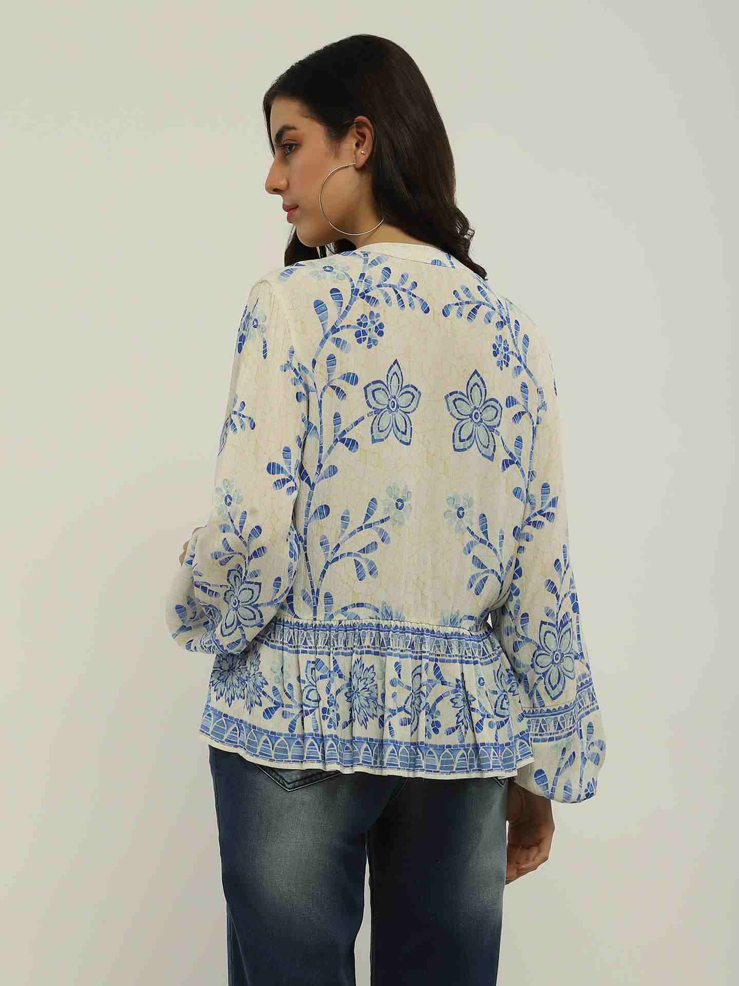 White Rosine Top