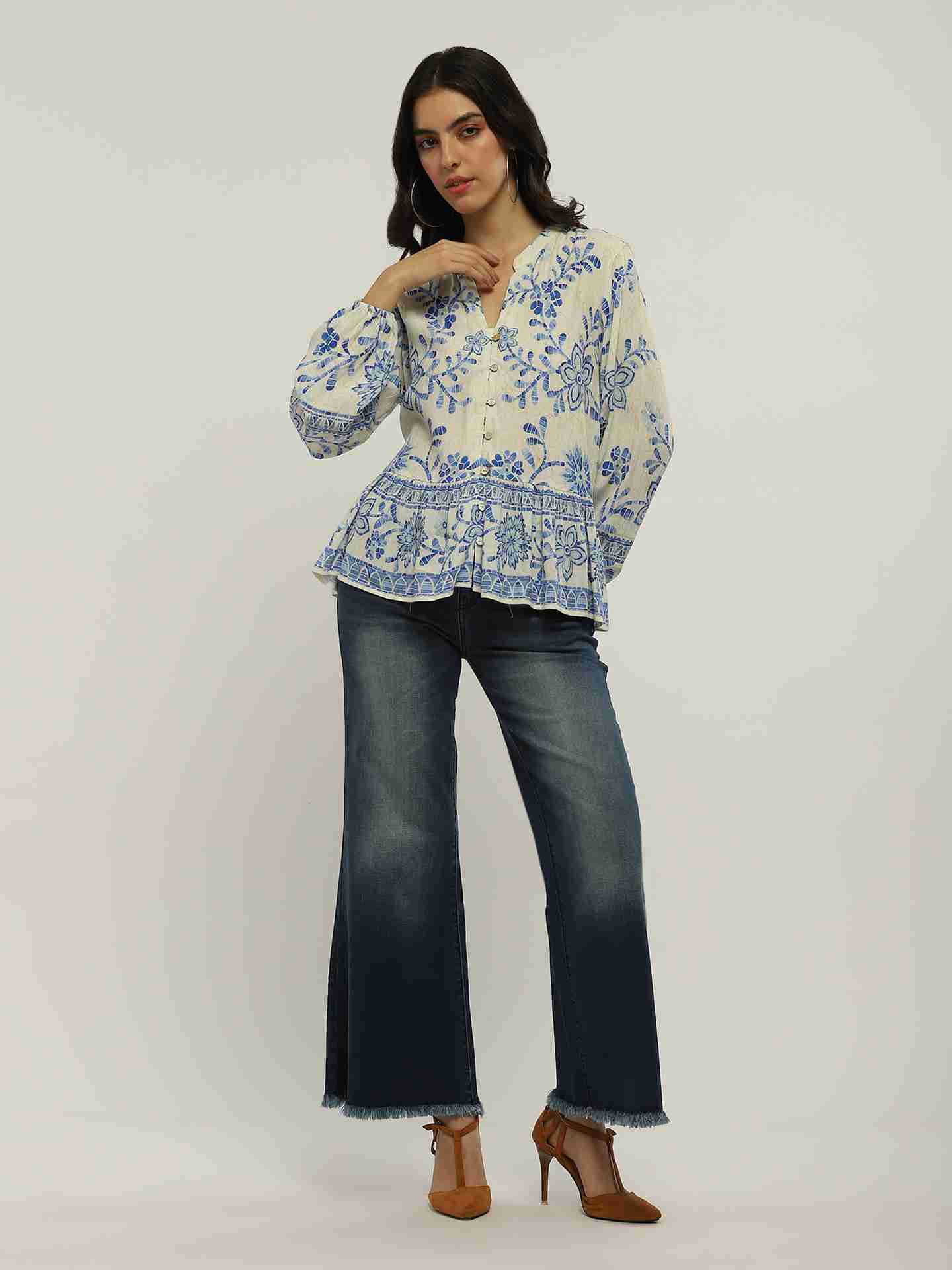 White Rosine Top