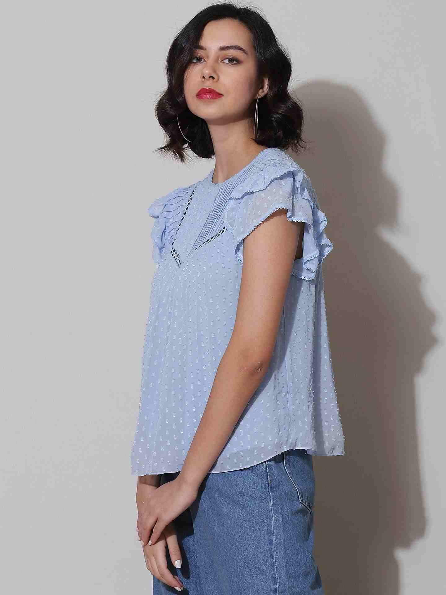 Powder Blue Isabelle Top