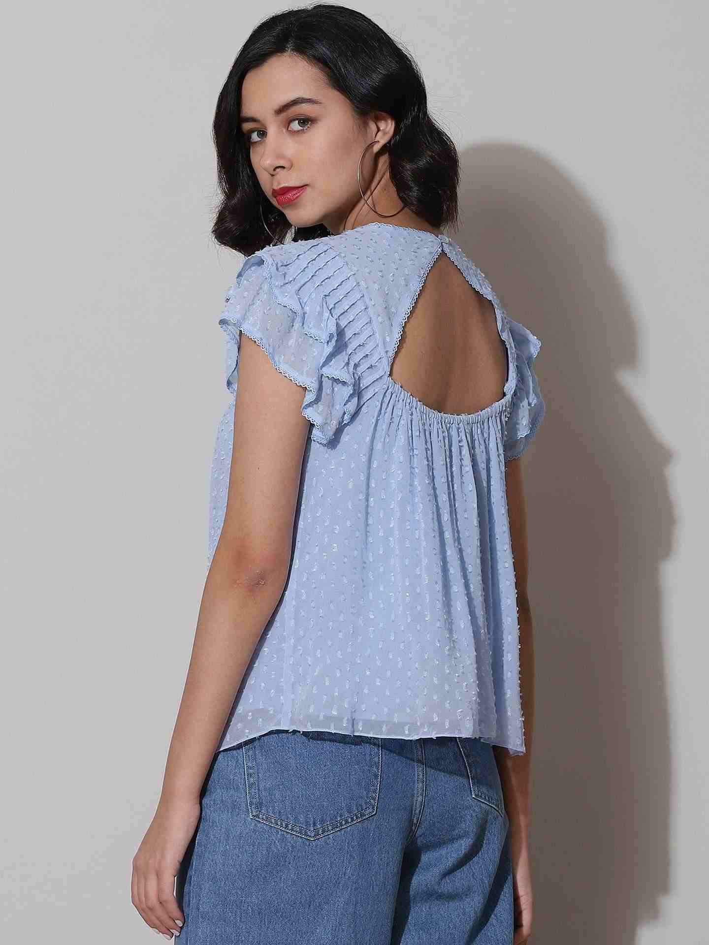 Powder Blue Isabelle Top