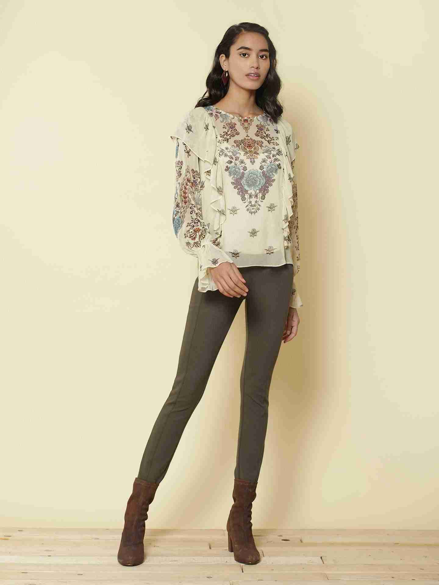 Ecru Vierra Peasant Top