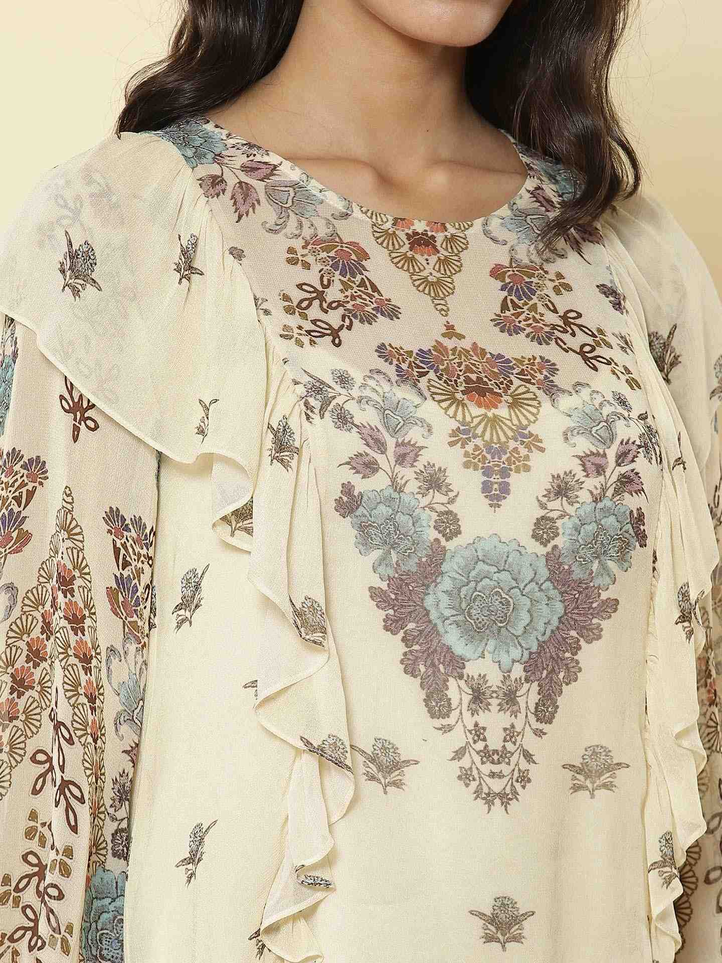 Ecru Vierra Peasant Top