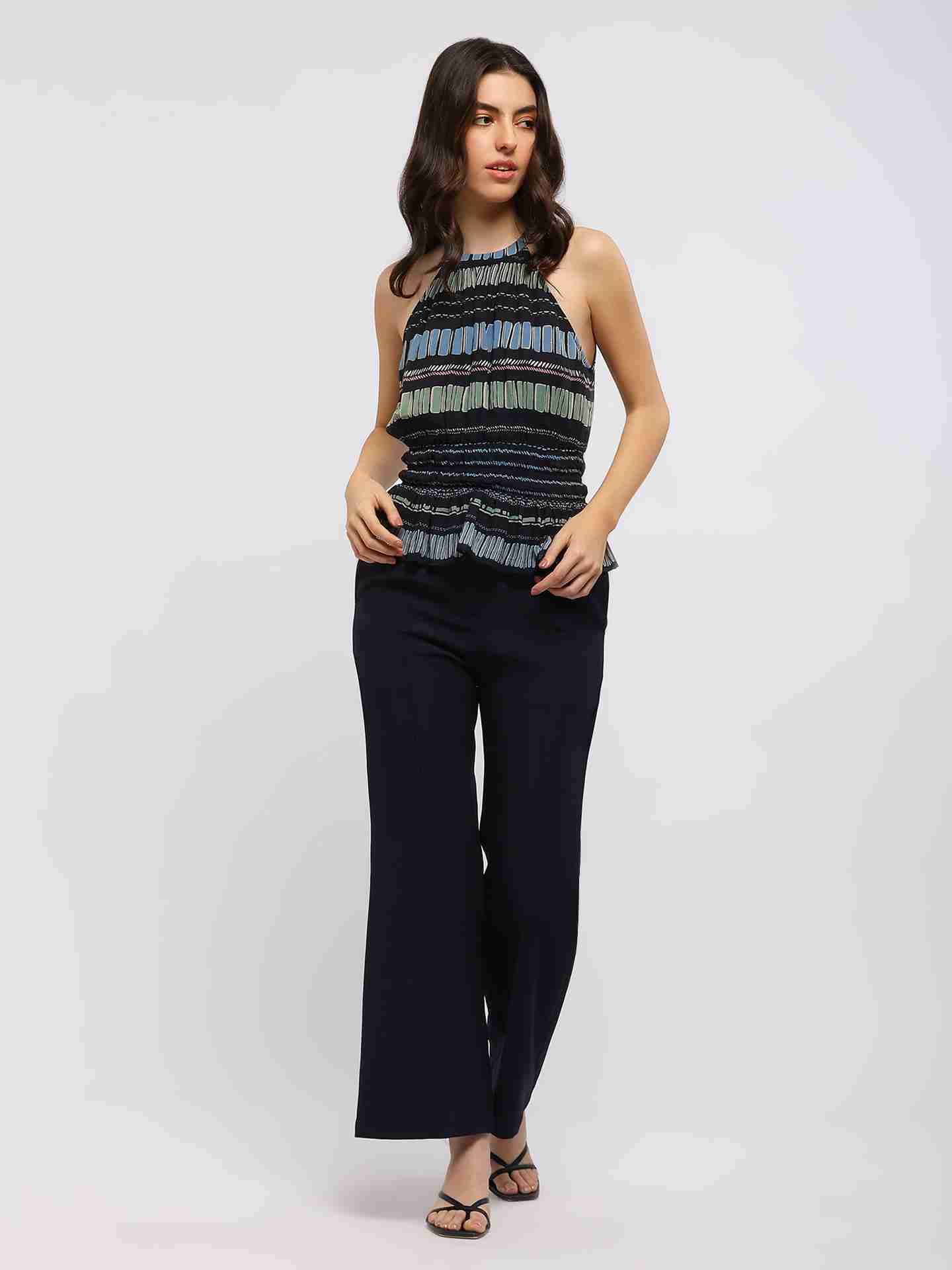 Blue Fashion Flair Top