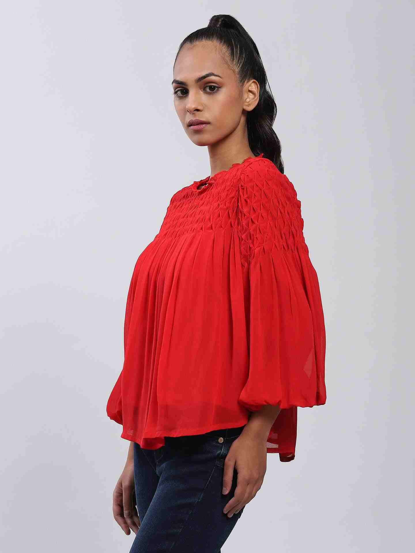 Red Camilla Boxy Top