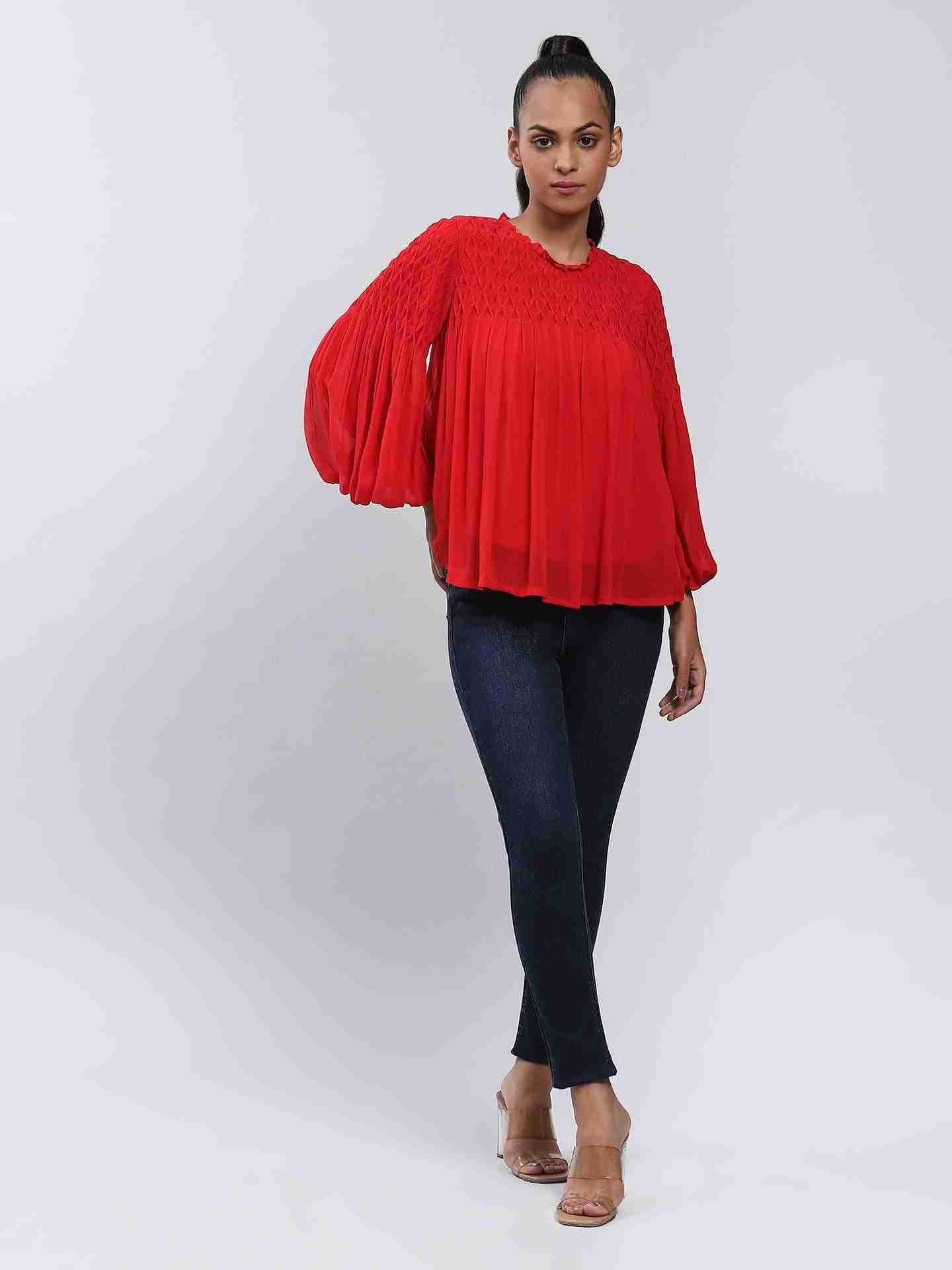 Red Camilla Boxy Top