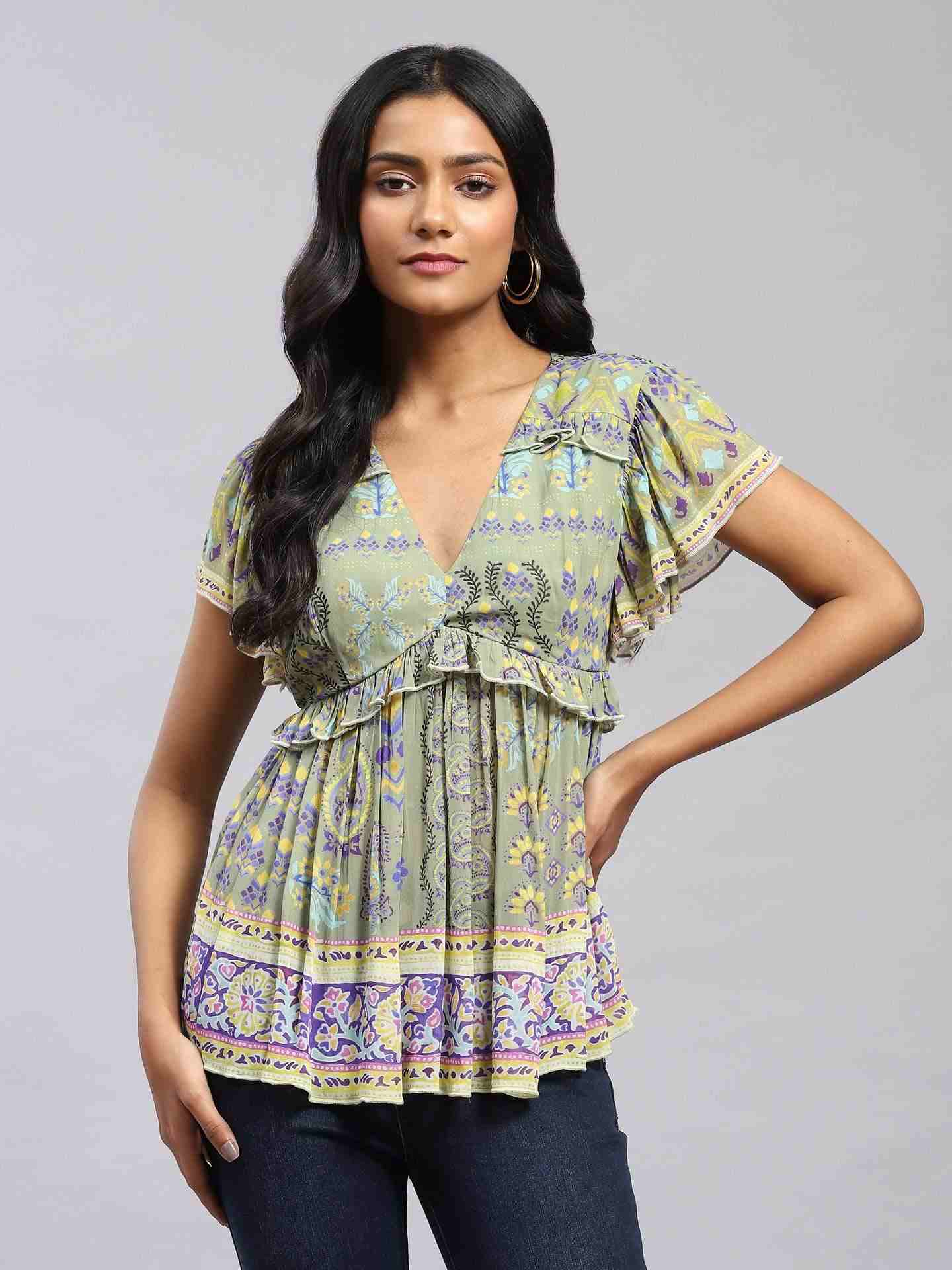Green Casmere Top