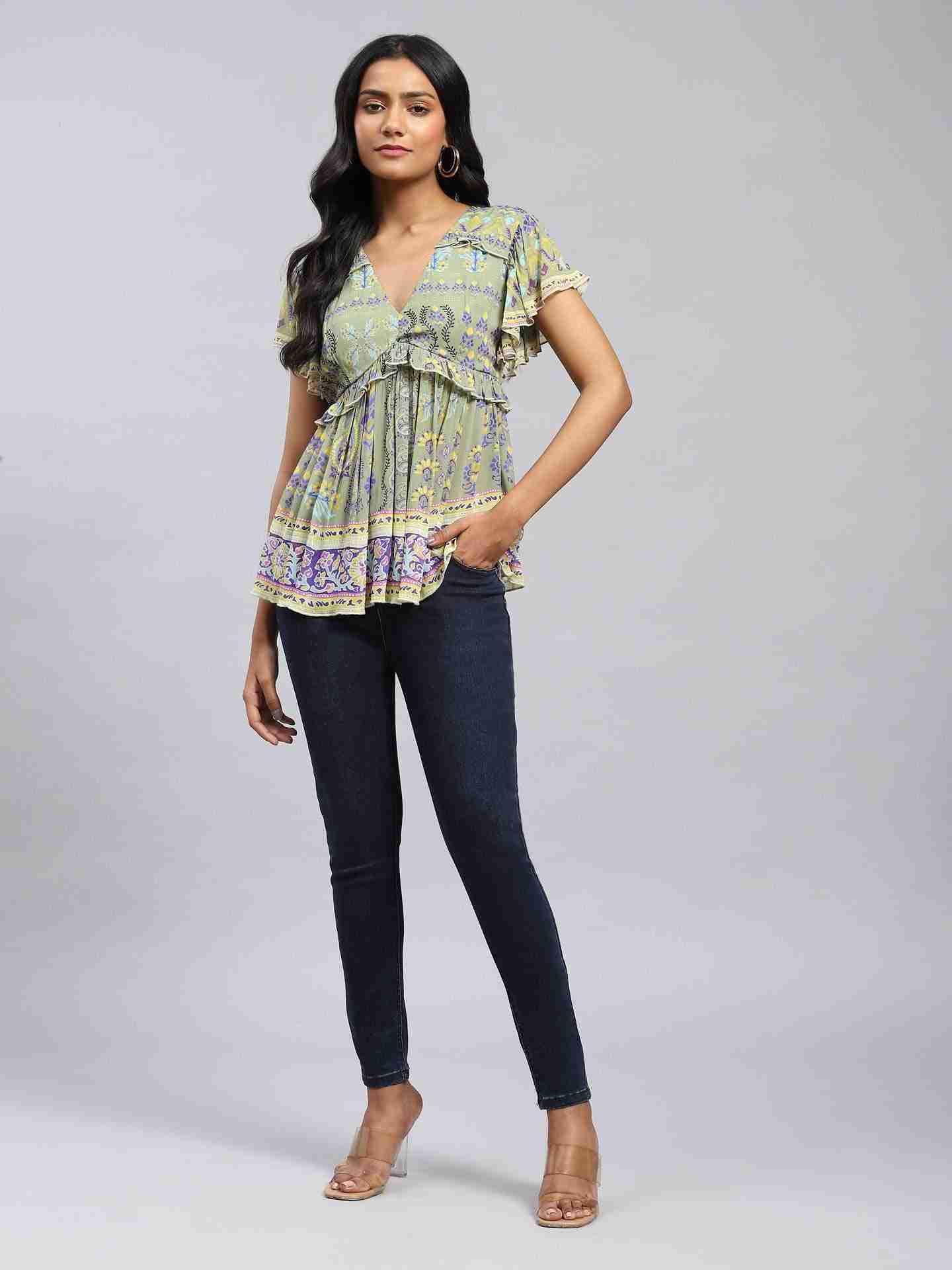 Green Casmere Top