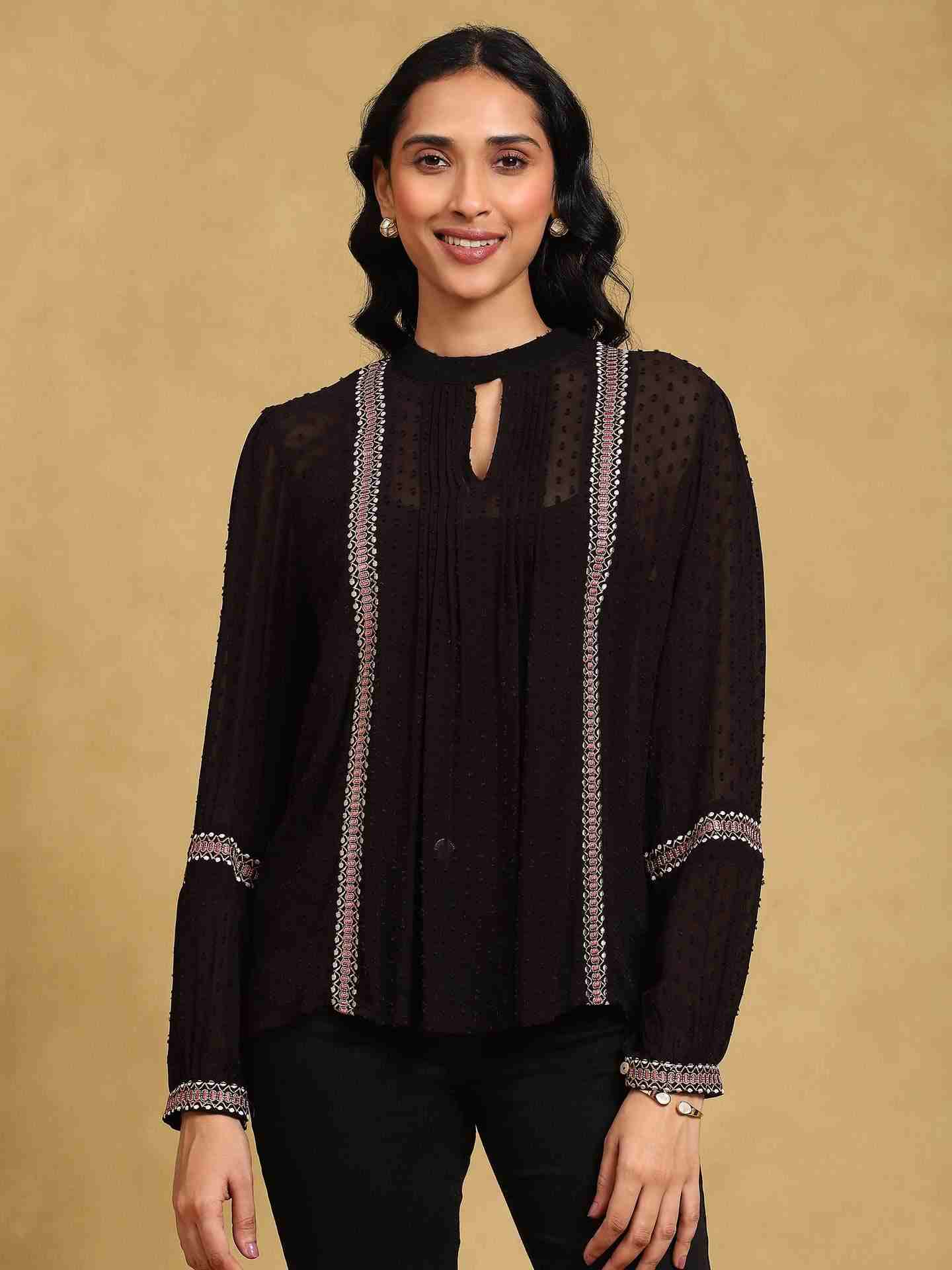 Black Brielle Shirts