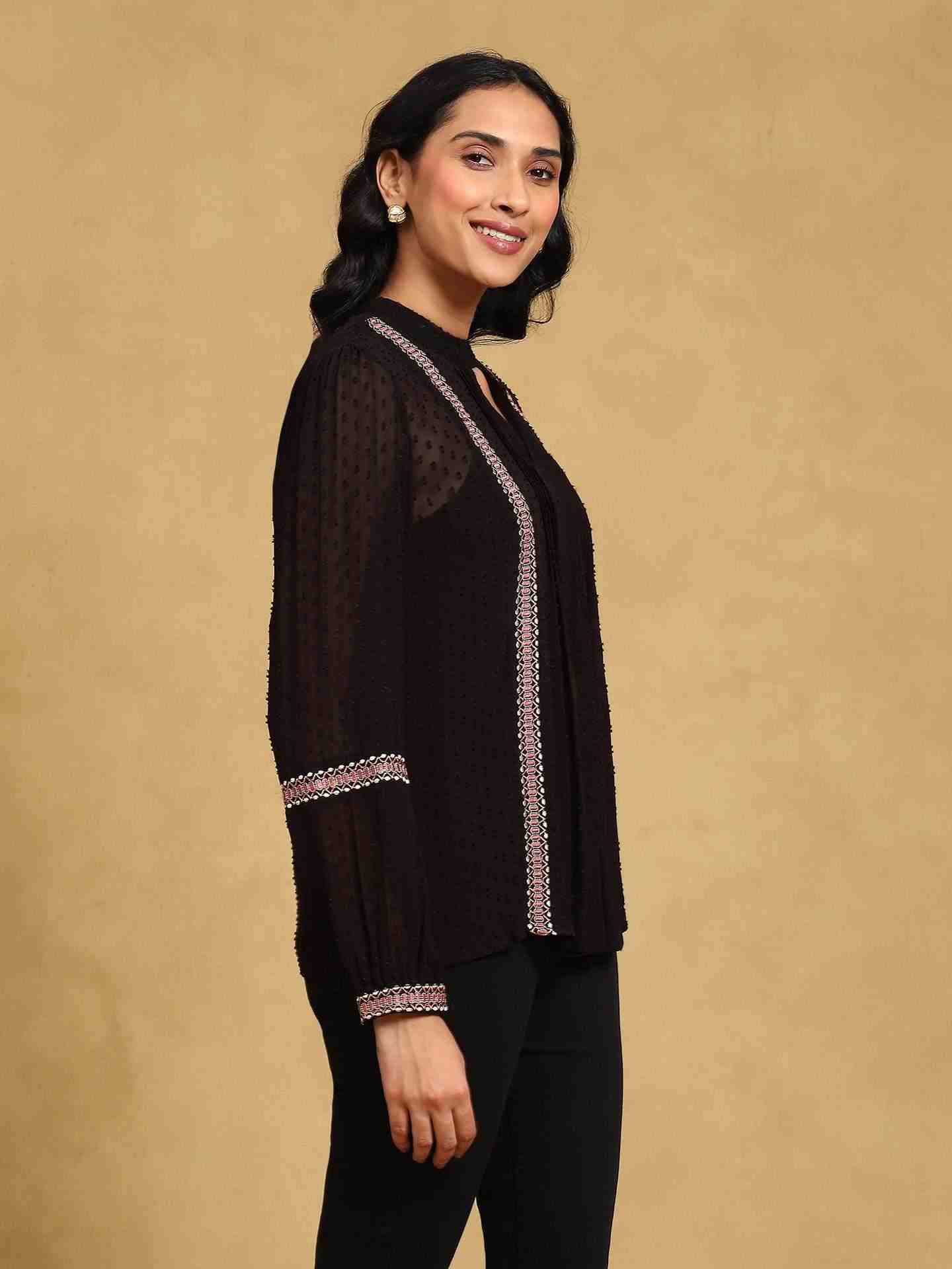 Black Brielle Shirts