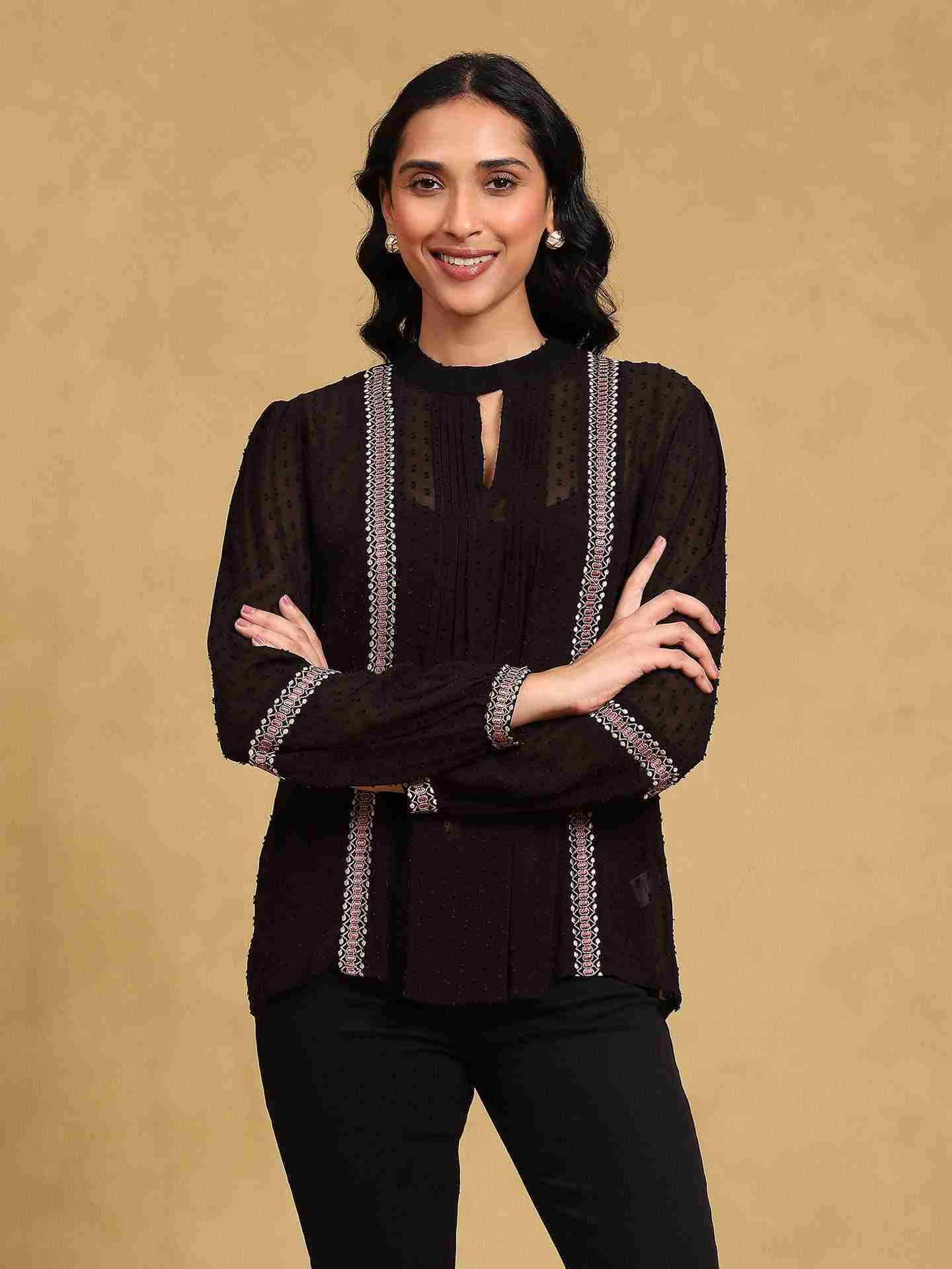 Black Brielle Shirts