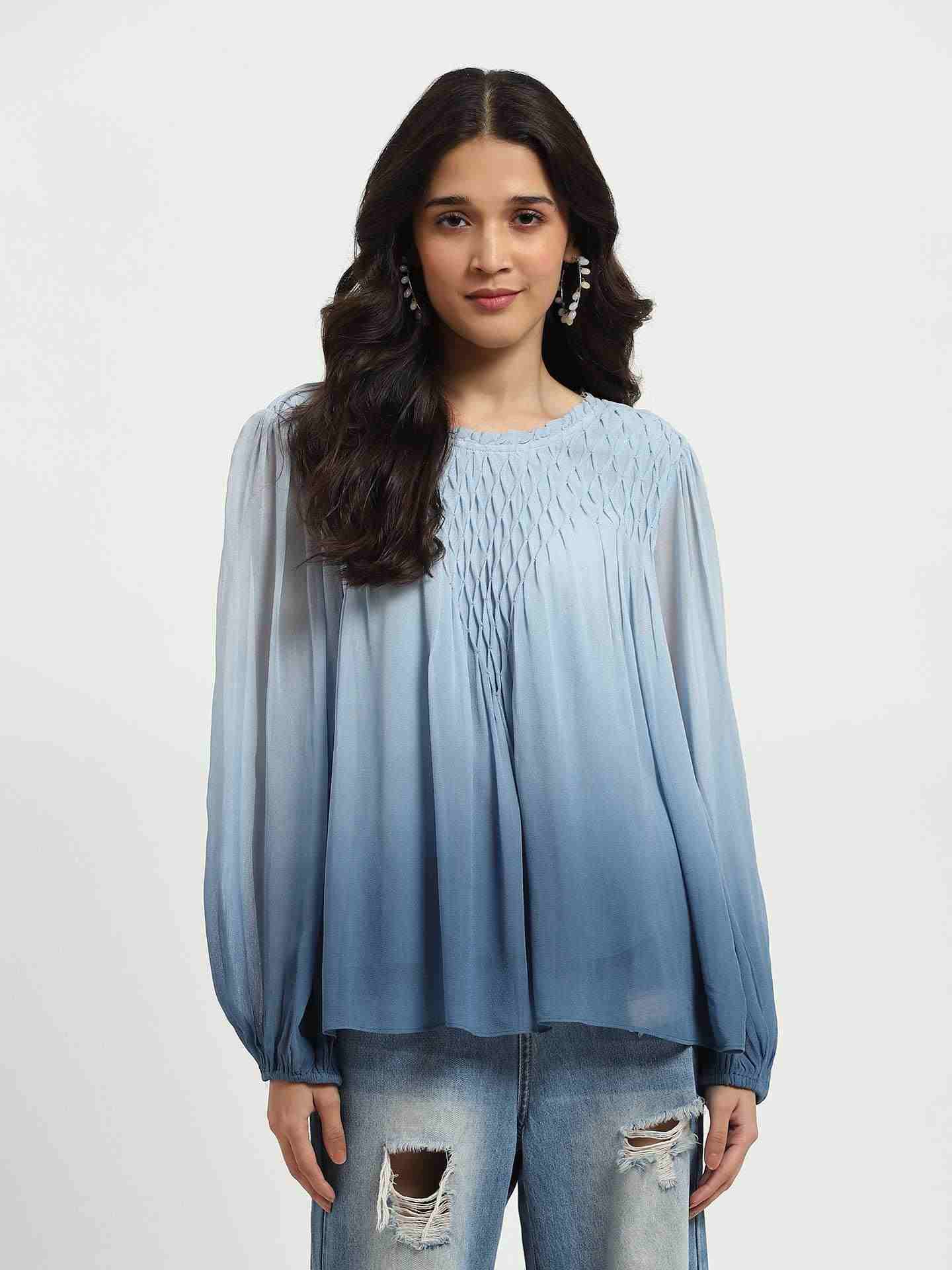 Blue Anza Top