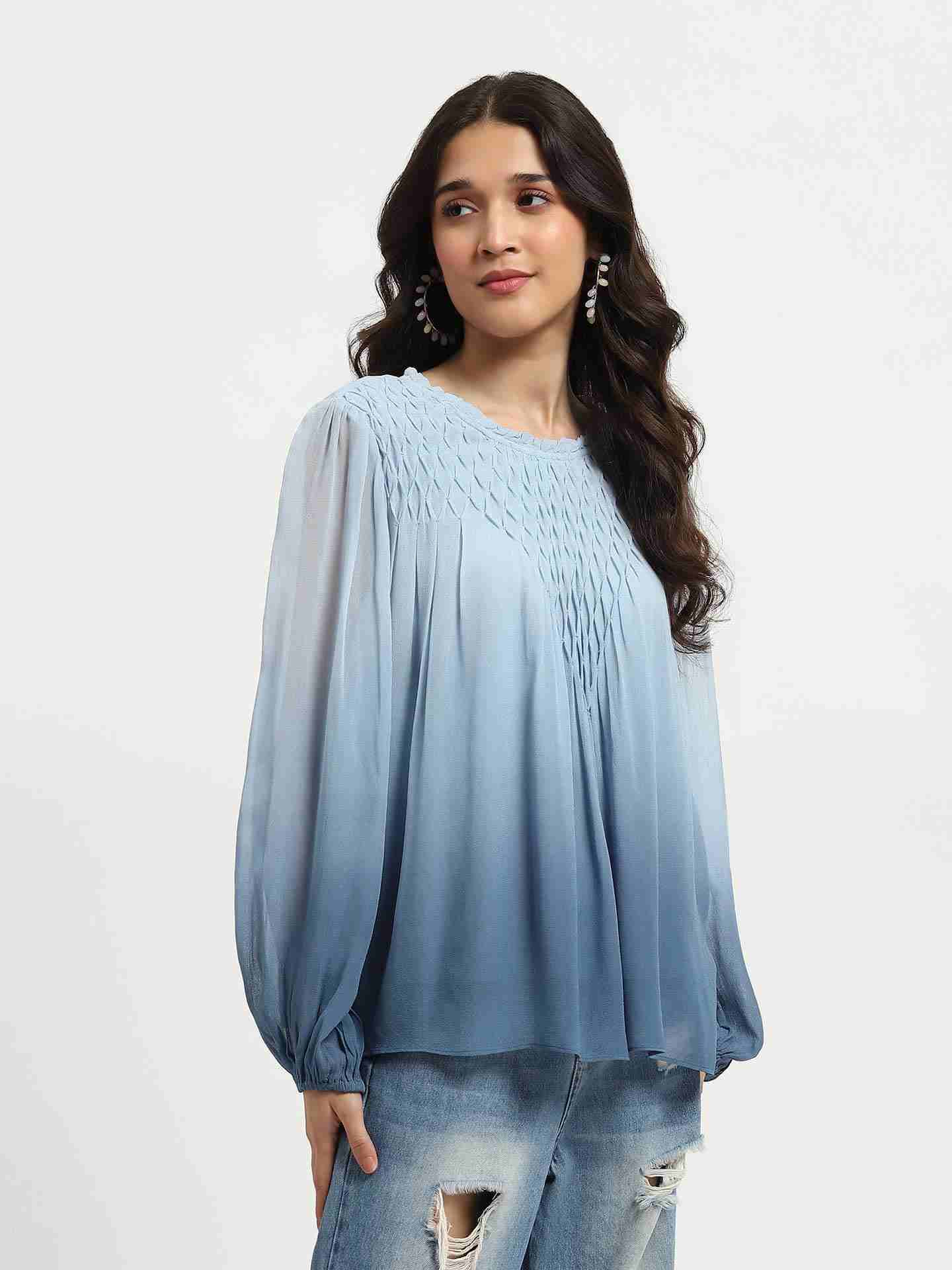 Blue Anza Top