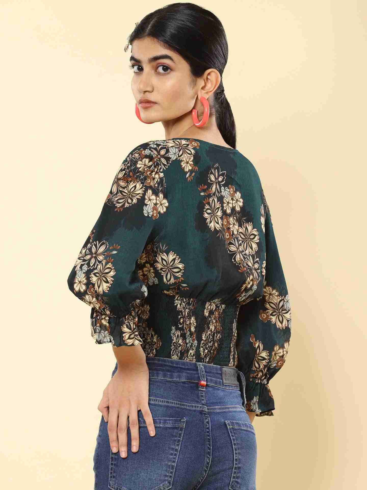 Emerald Florette Crop Top