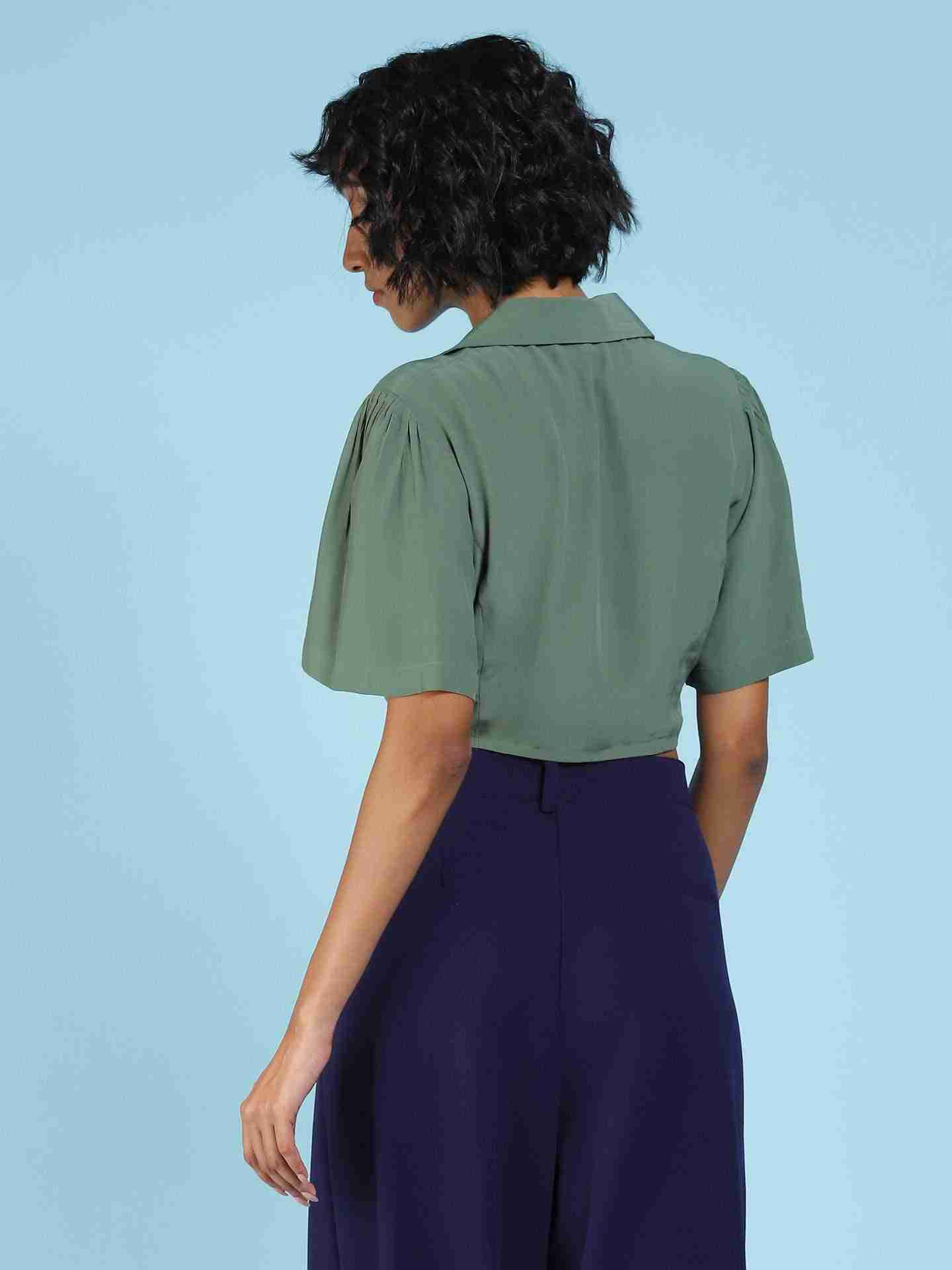 Olive Fashion Flair Shirts