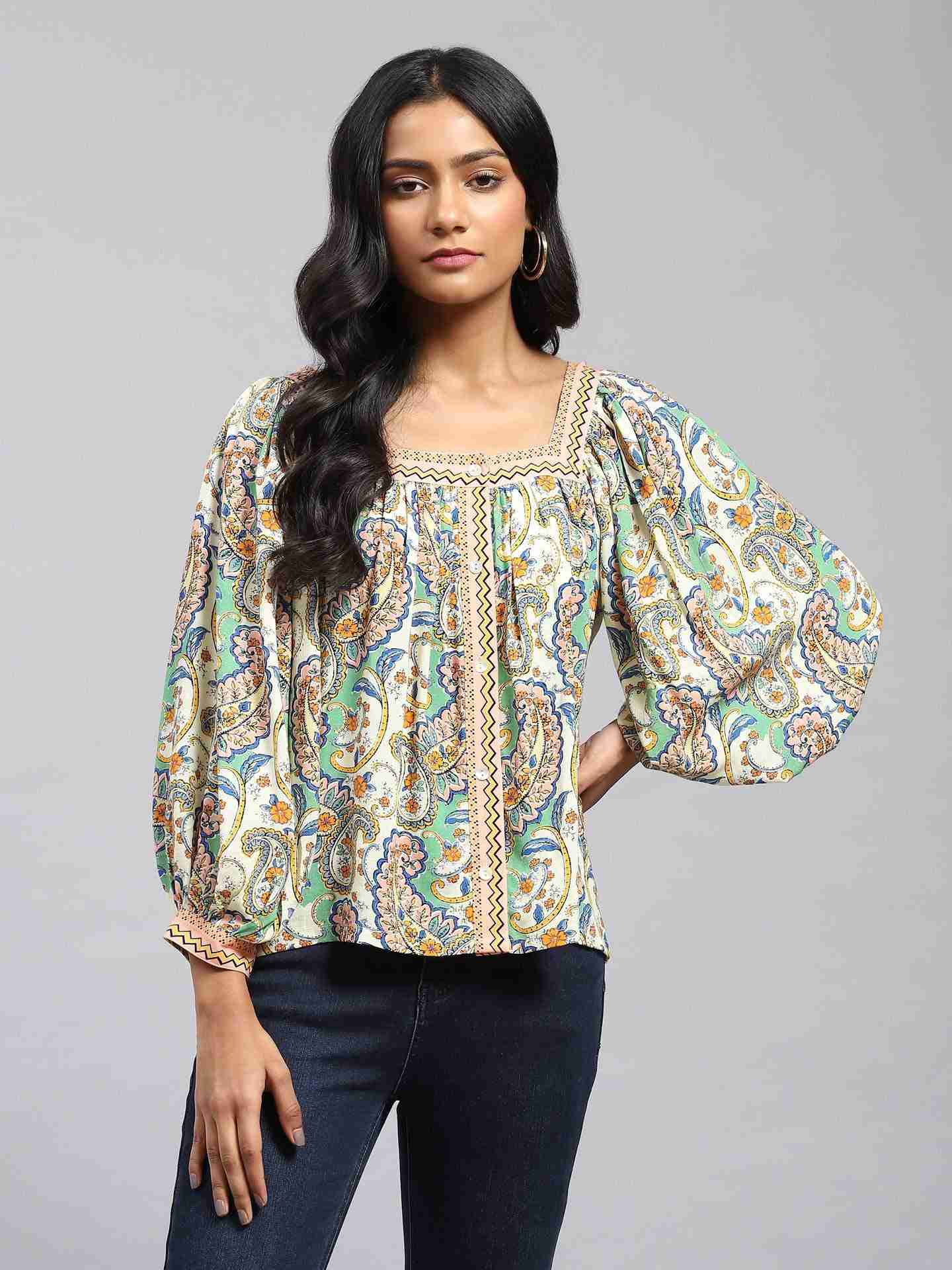 Ecru Zinnia Top