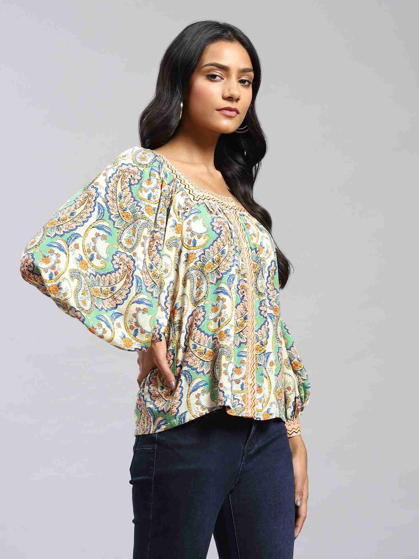 Ecru Zinnia Top