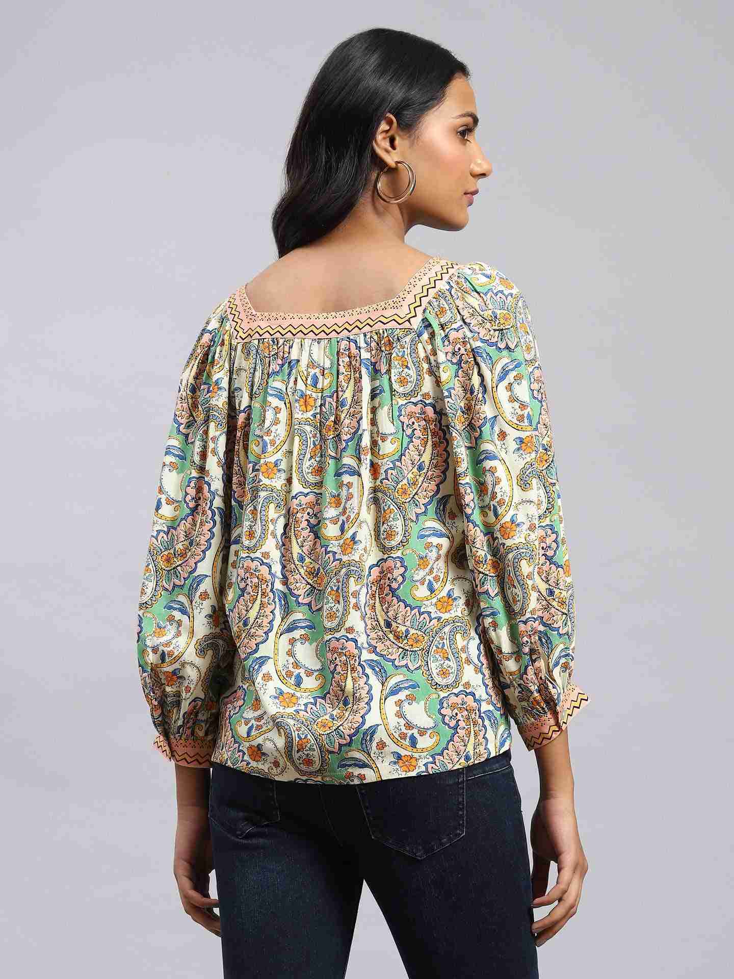 Ecru Zinnia Top