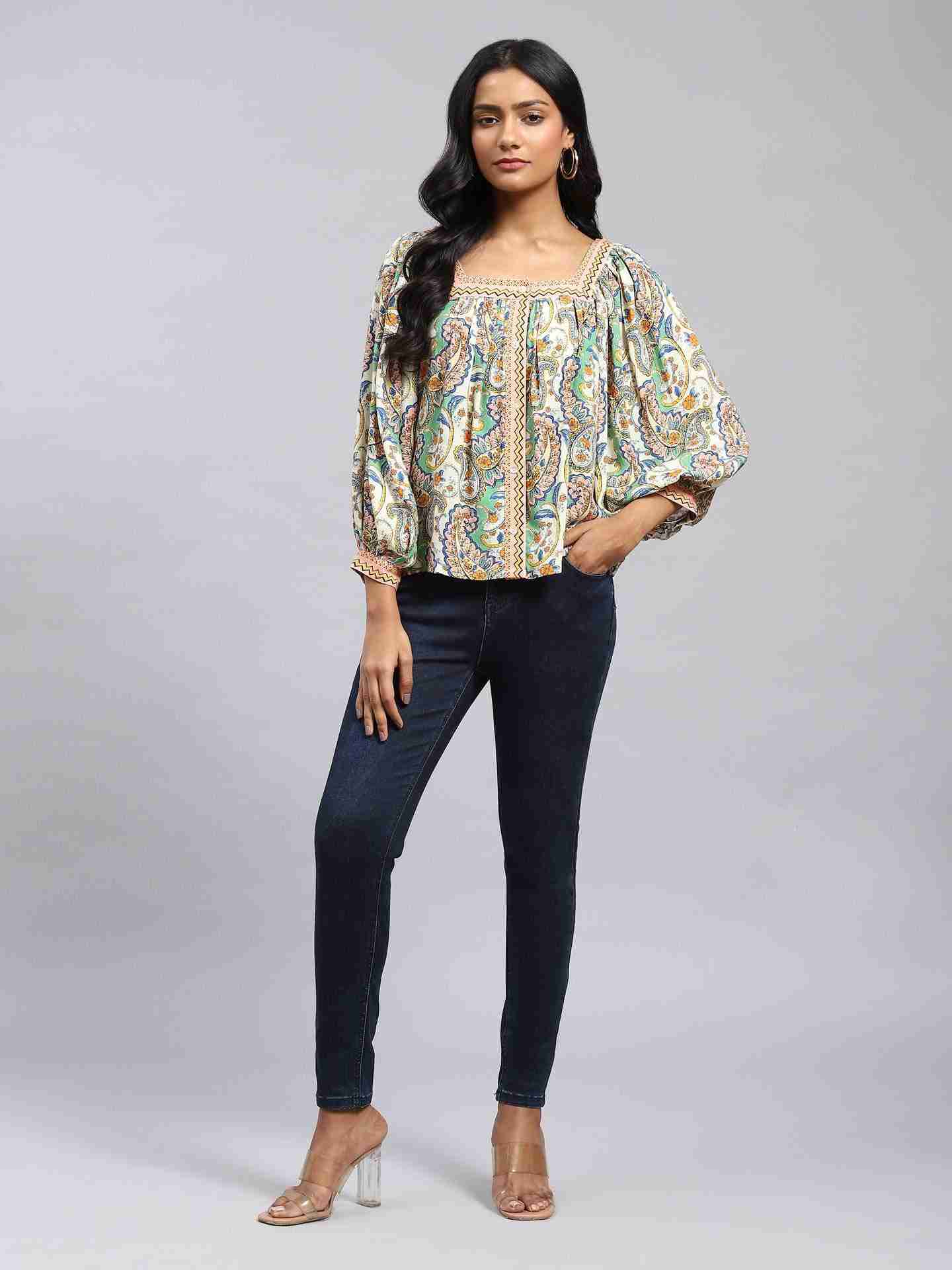 Ecru Zinnia Top