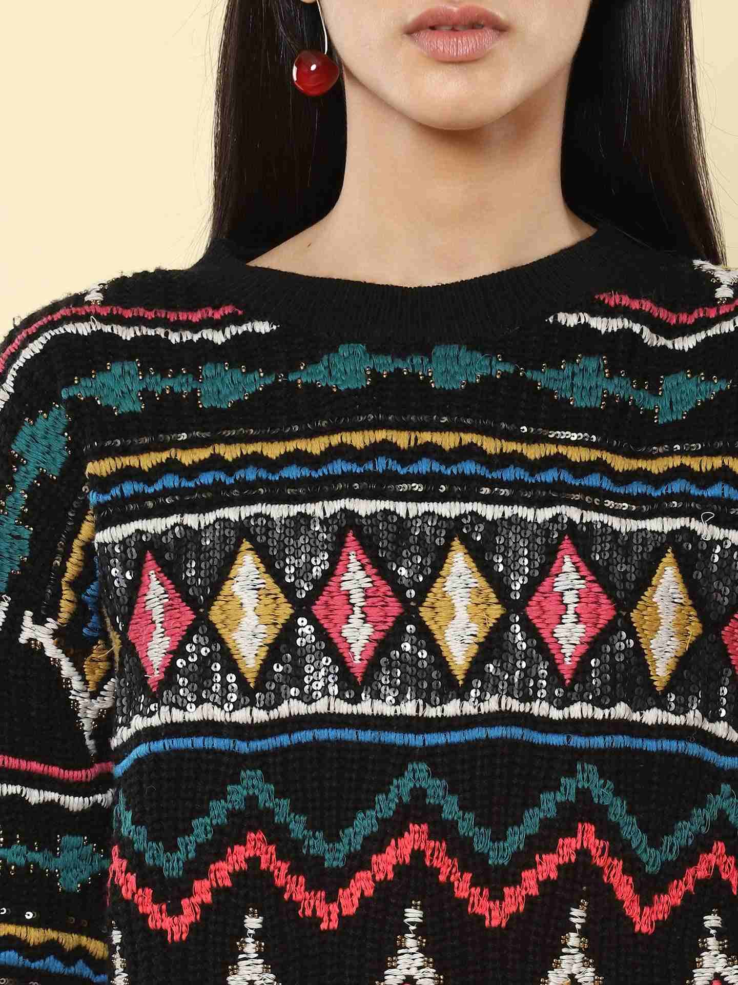 Black Winter Saga Sweater