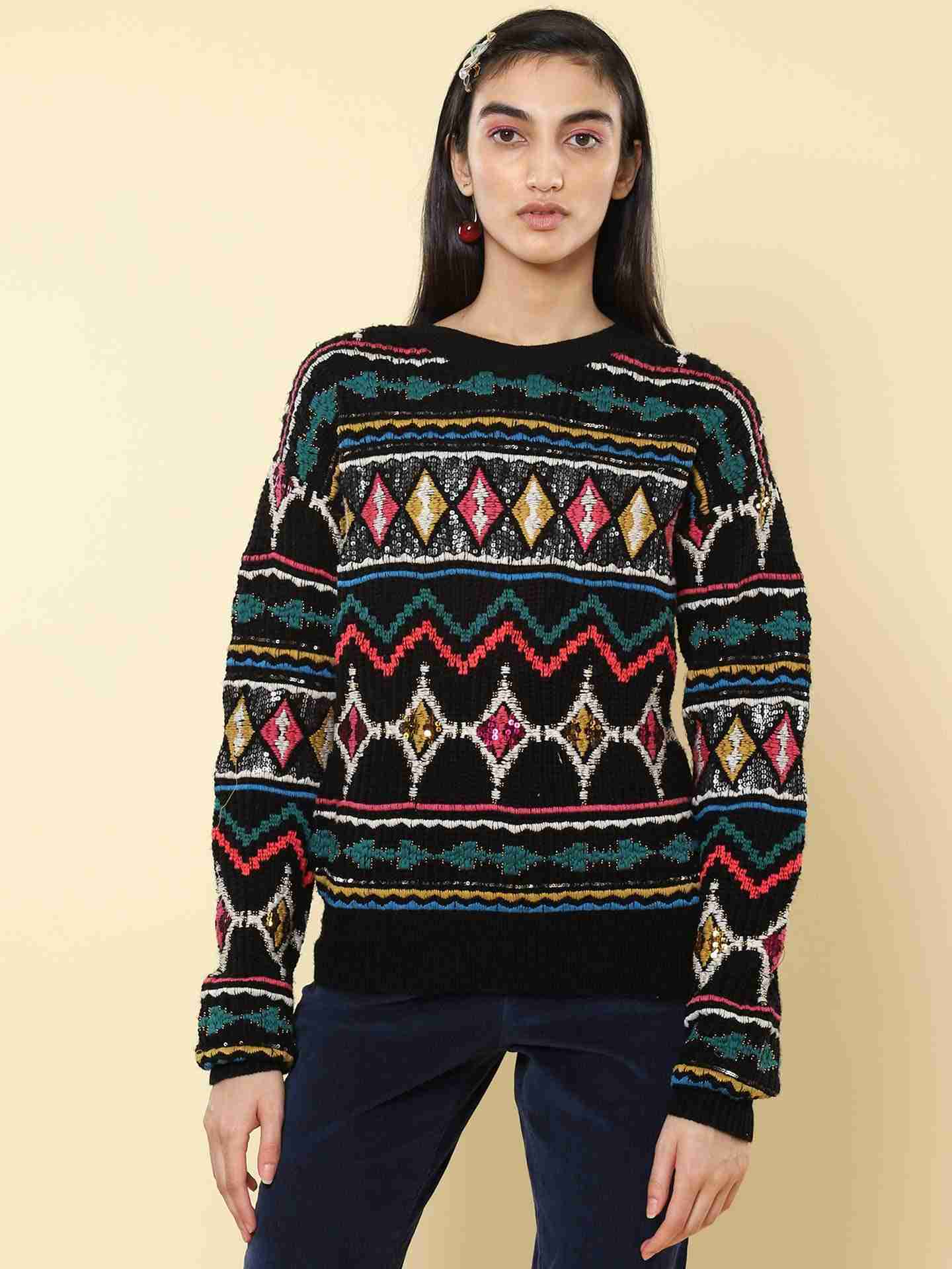 Black Winter Saga Sweater