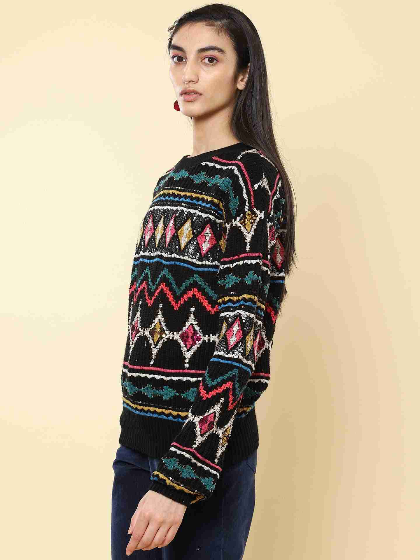 Black Winter Saga Sweater