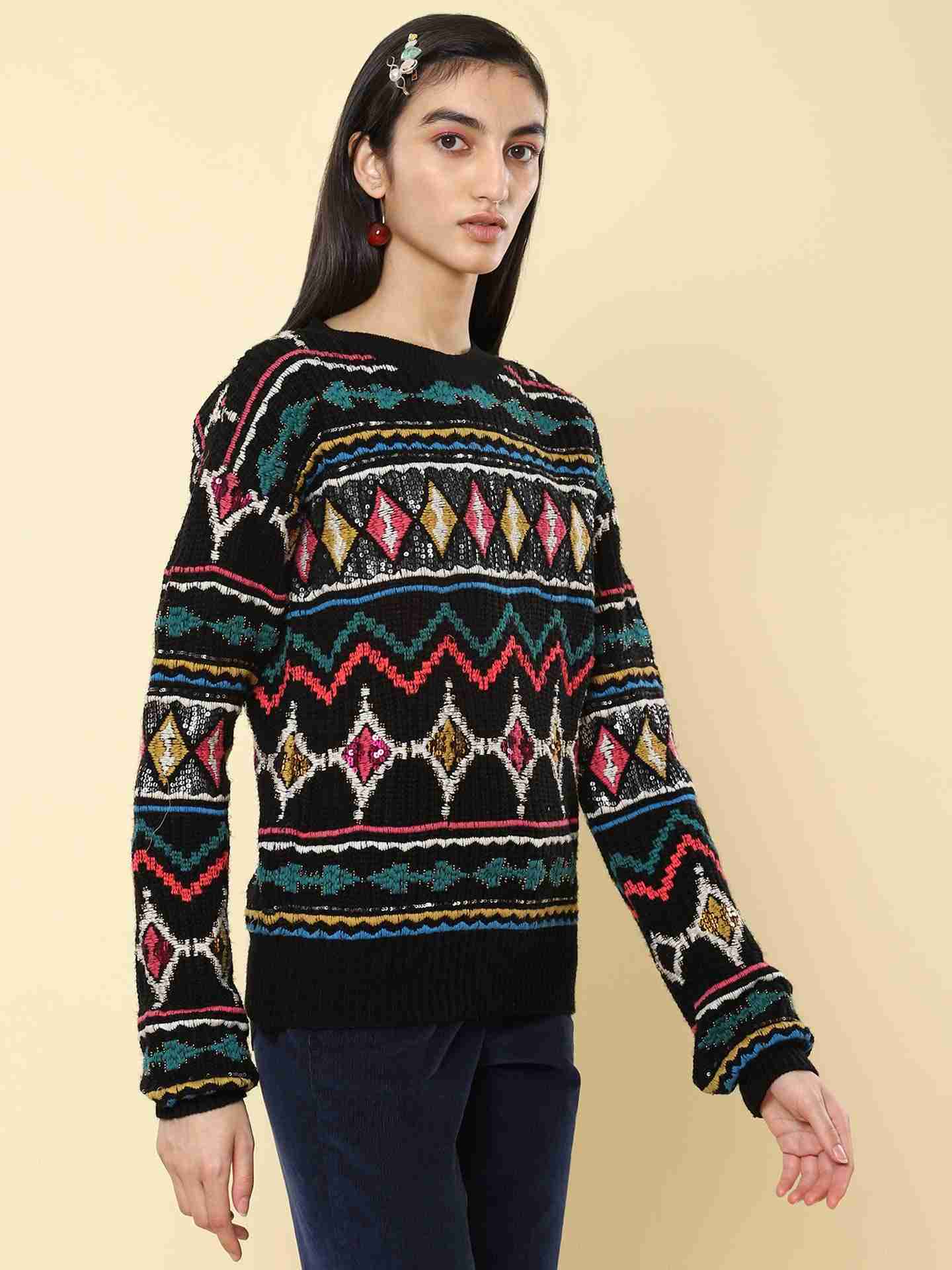 Black Winter Saga Sweater