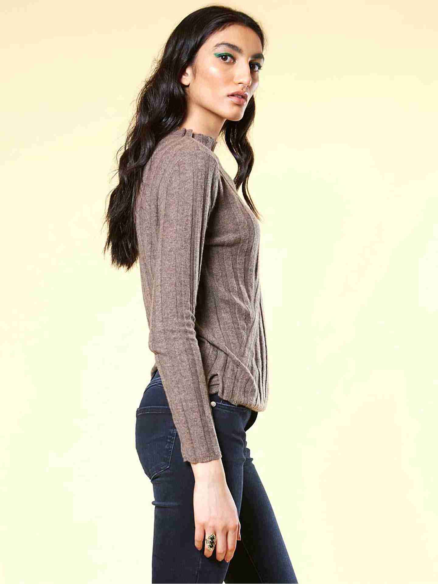 Brown Winter Soiree Sweater
