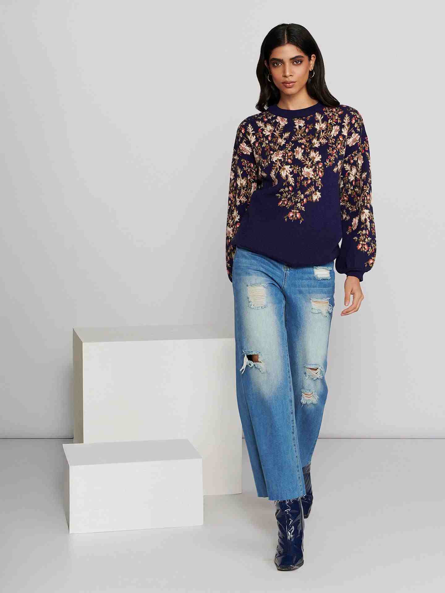 Navy Eden Sweater