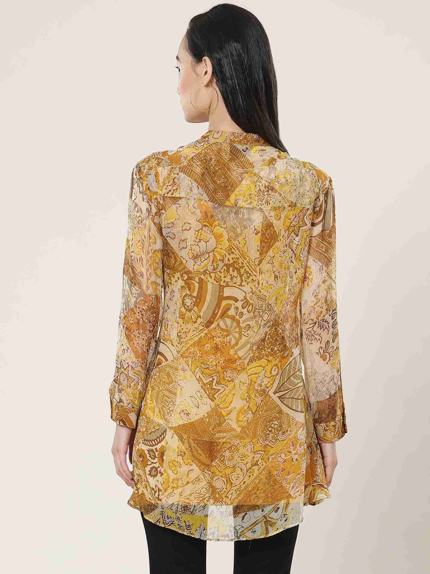 Gold Vintage Patchwork Tunic