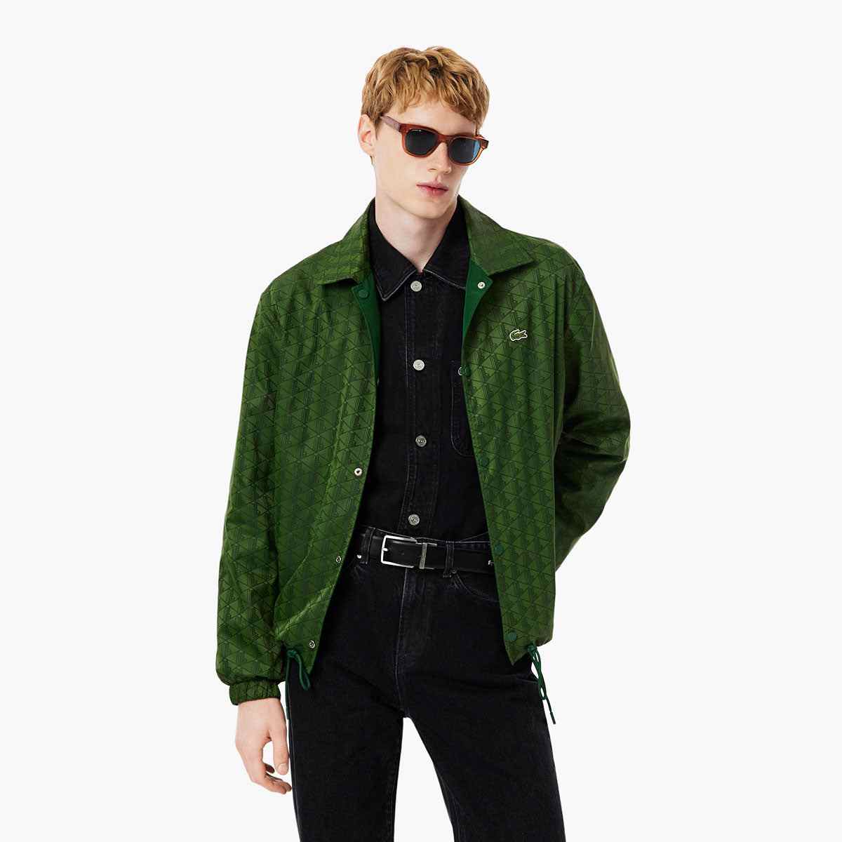 Reversible Bi Material Monogram Jacket