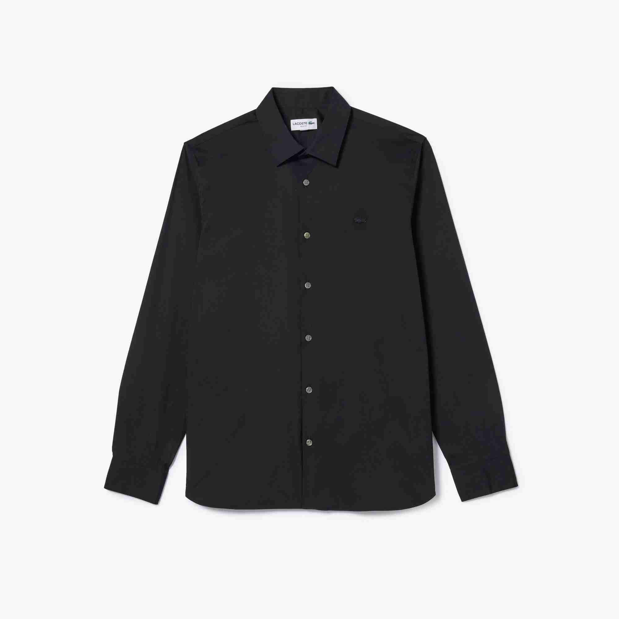 Slim Fit Stretch Poplin Shirt