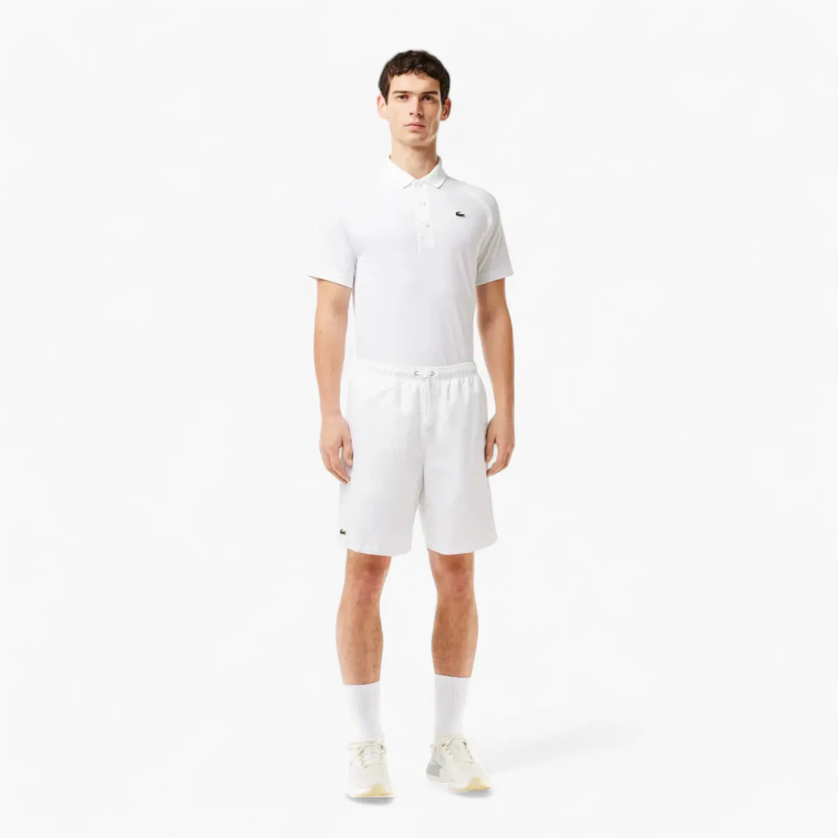 Sport Tennis Shorts In Solid Diamond Weave Taffeta
