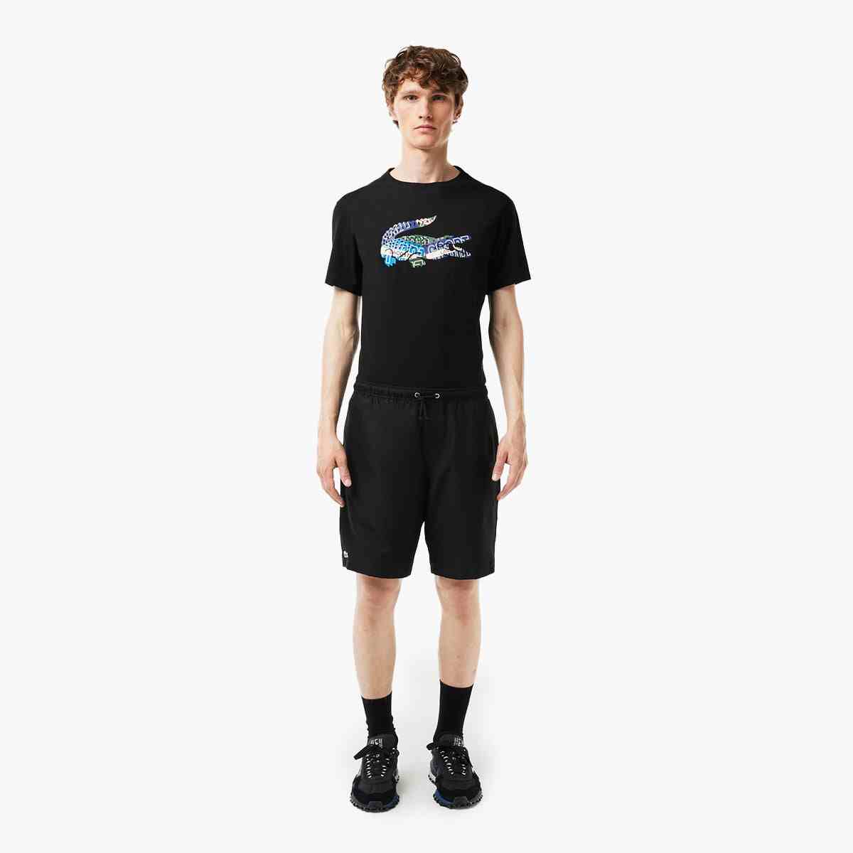 Sport Tennis Shorts In Solid Diamond Weave Taffeta