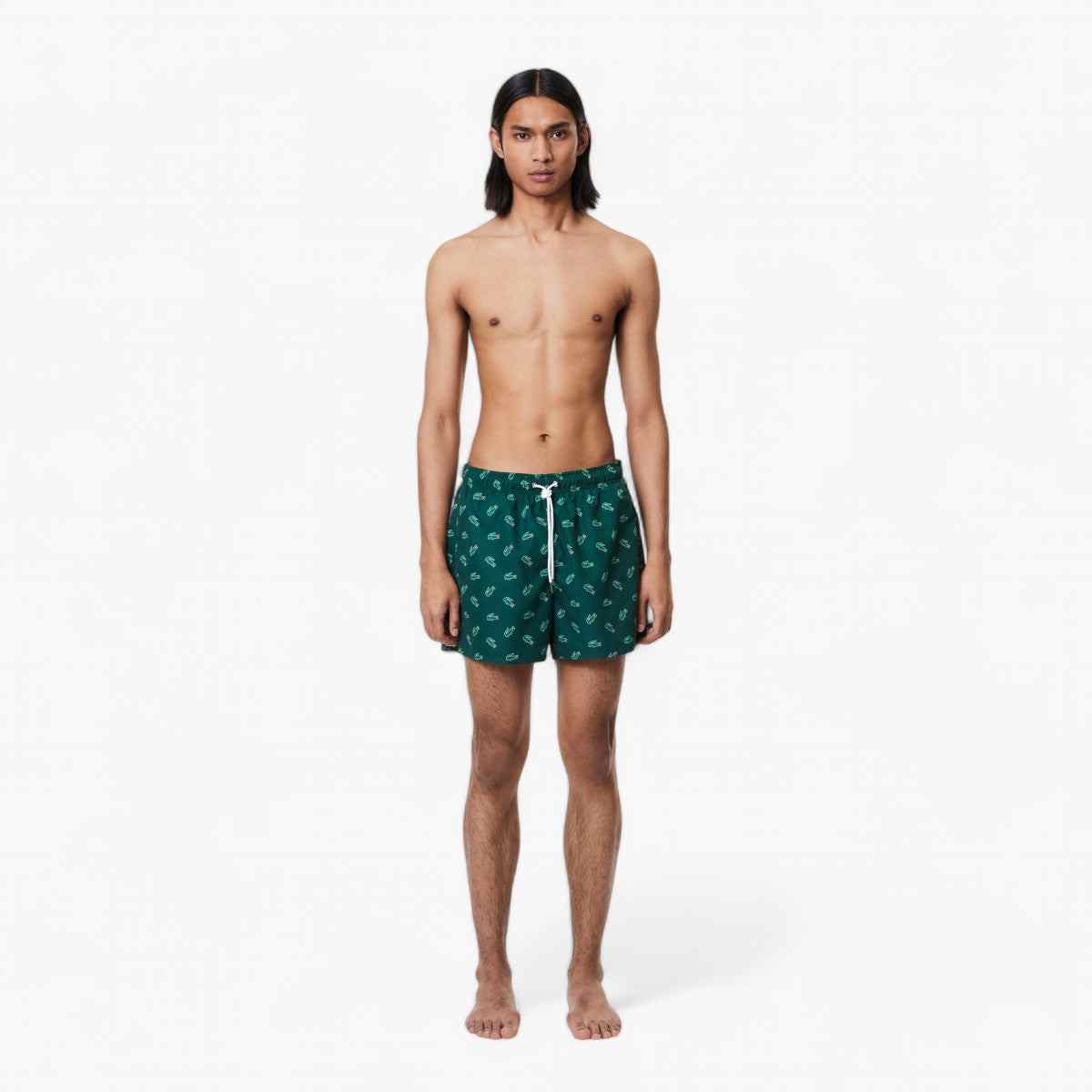 Crocodile Print Swim Trunks