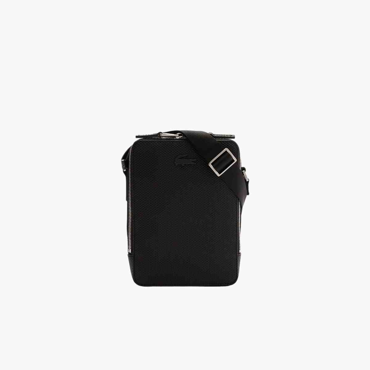 Unisex Chantaco Matte Stitched Leather Vertical Camera Bag