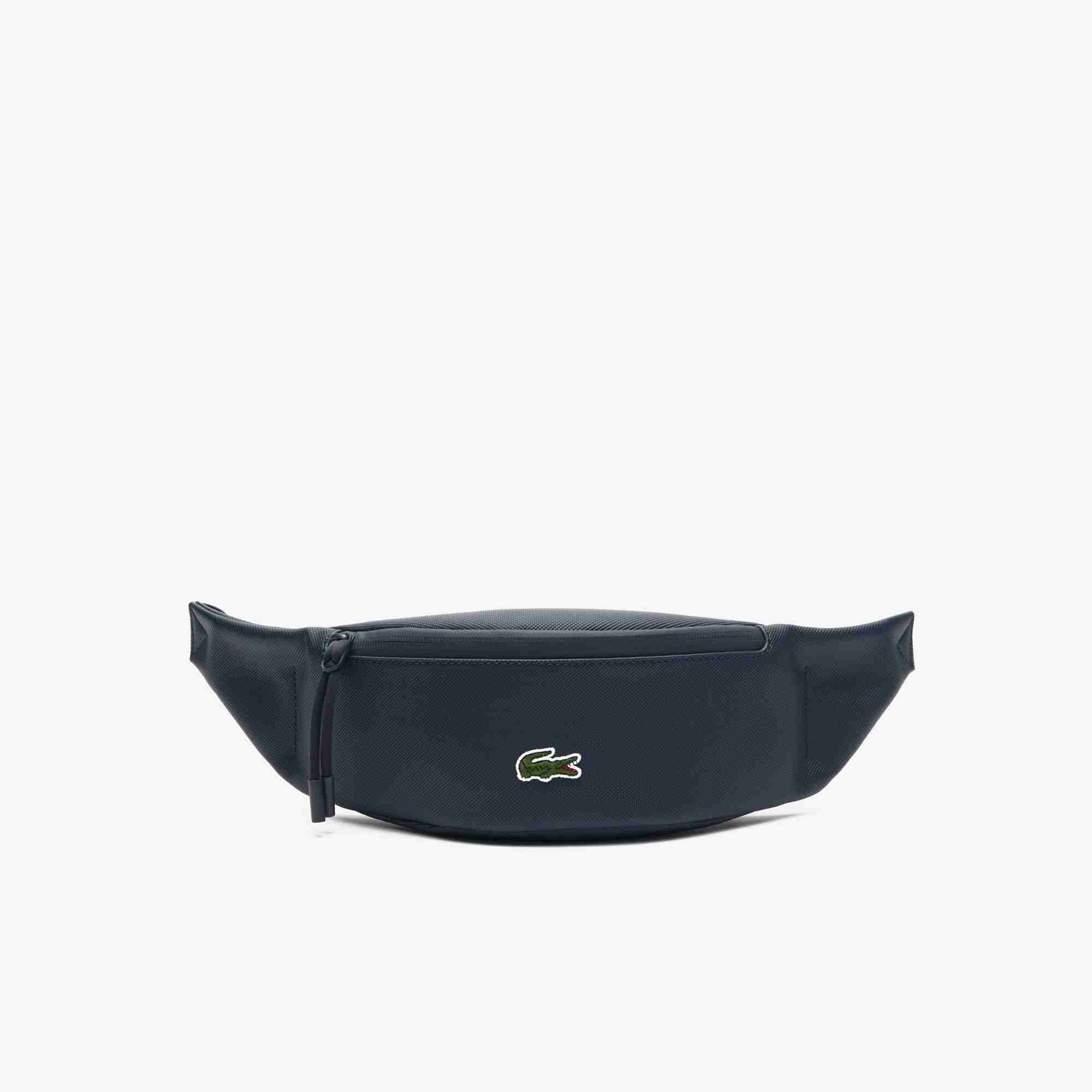 Unisex Coated Canvas Zippered Belt Bag