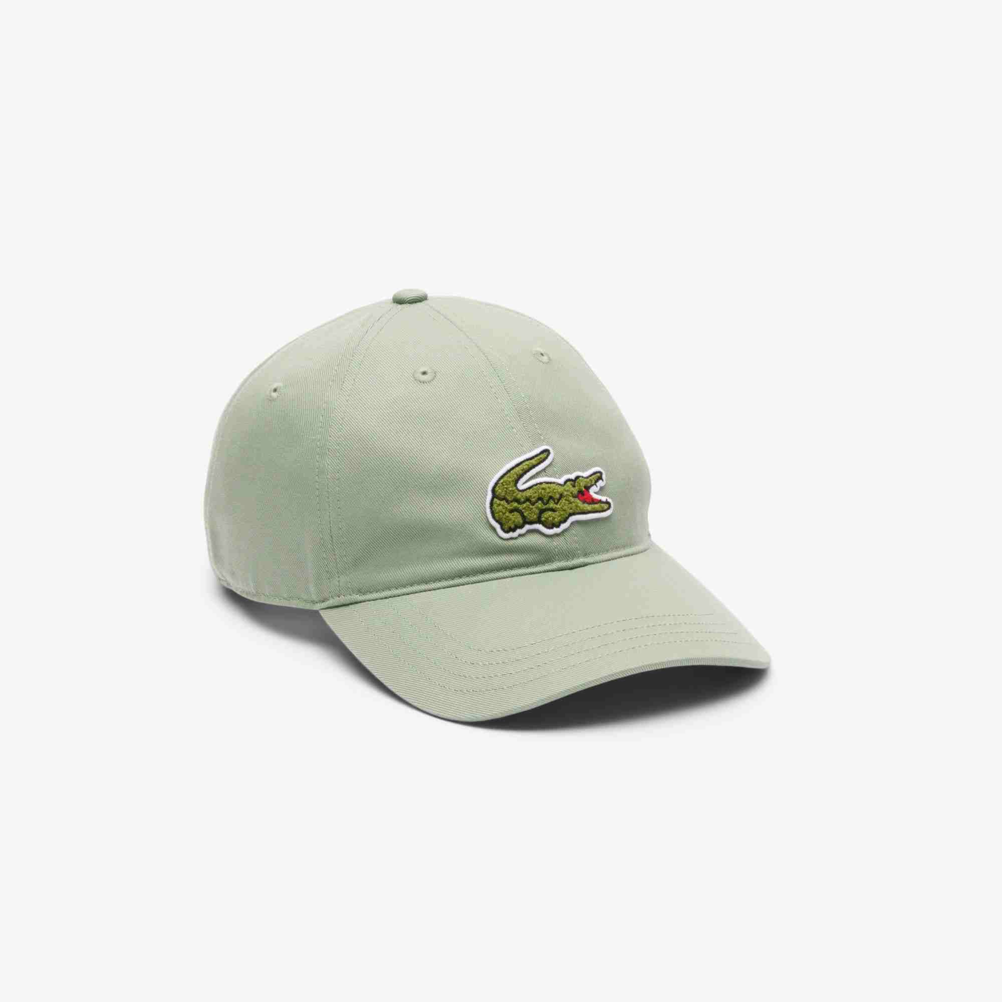Crocodile Badge Cotton Twill Cap